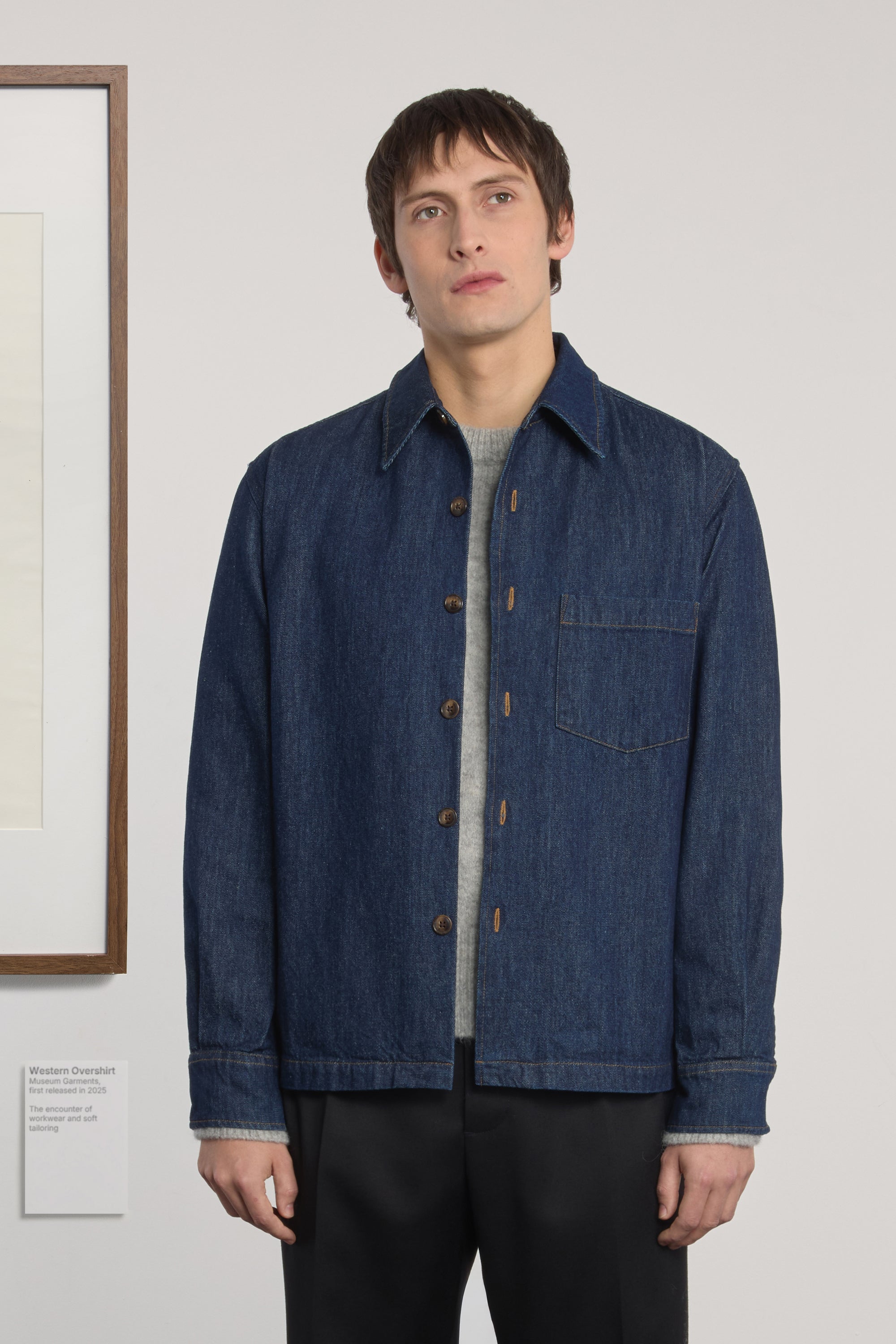 Western Overshirt - Raw Denim - Navy