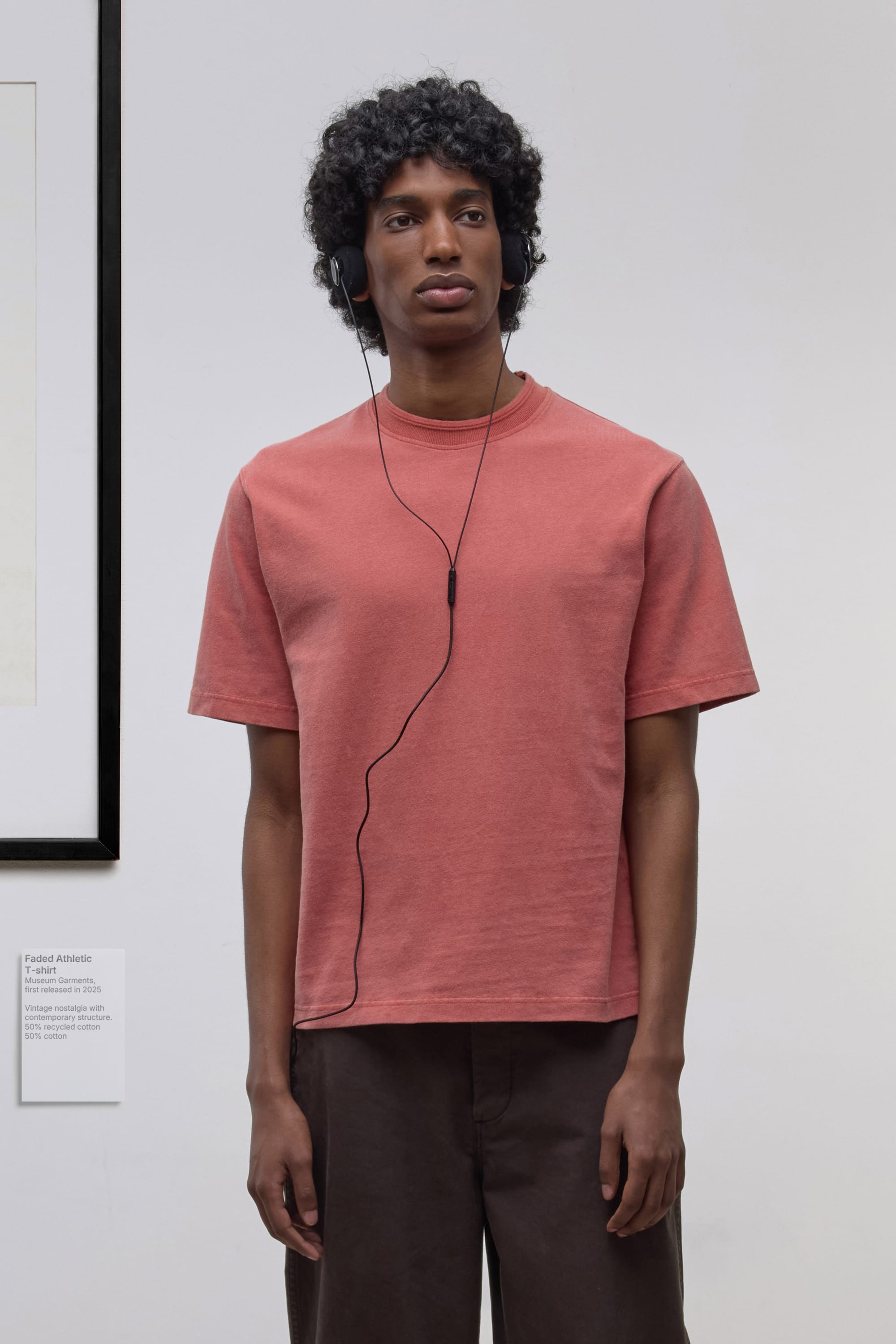 Athletic T-shirt - Recycled Heavy Jersey - Faded Red