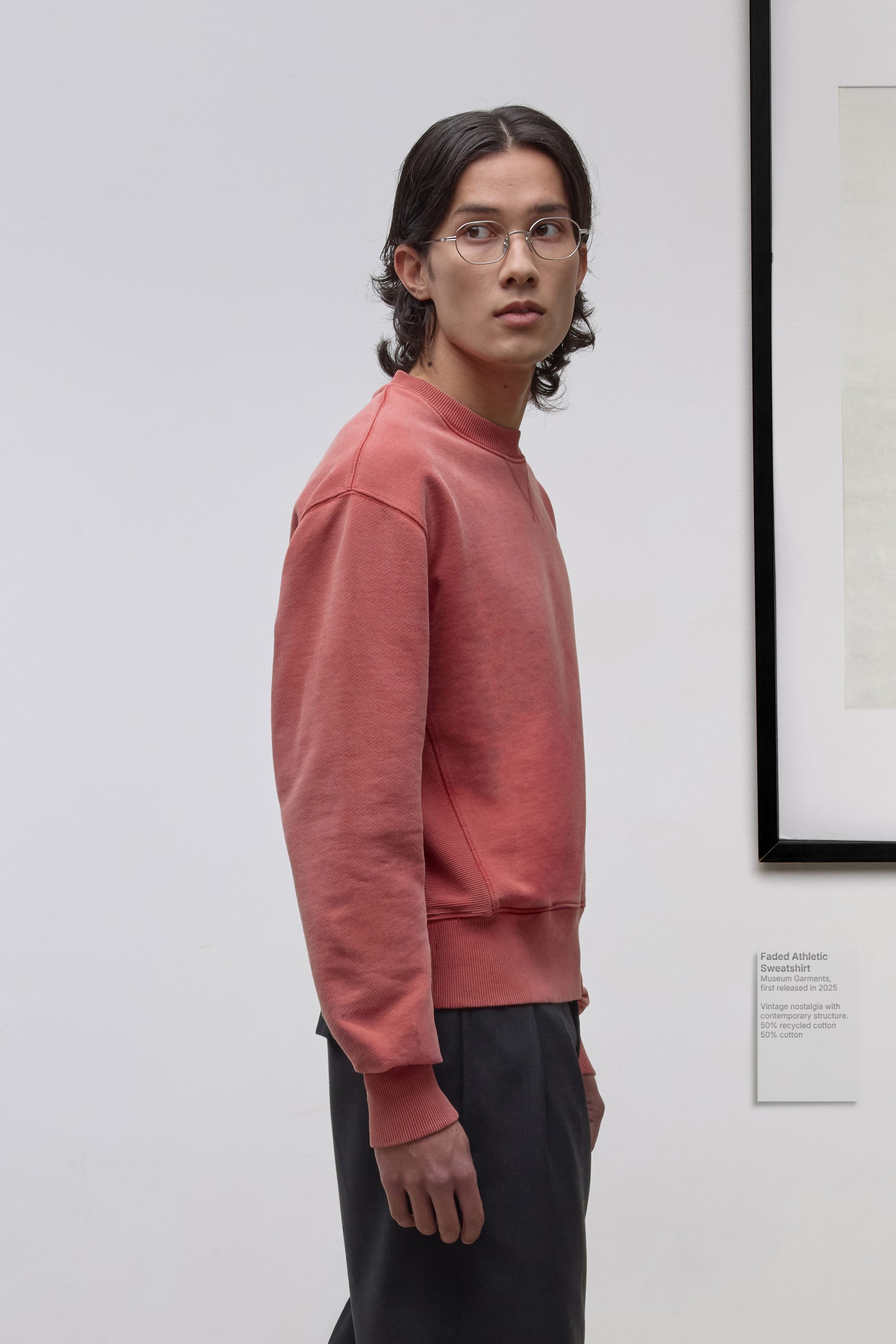 Athletic Sweatshirt - Faded Red