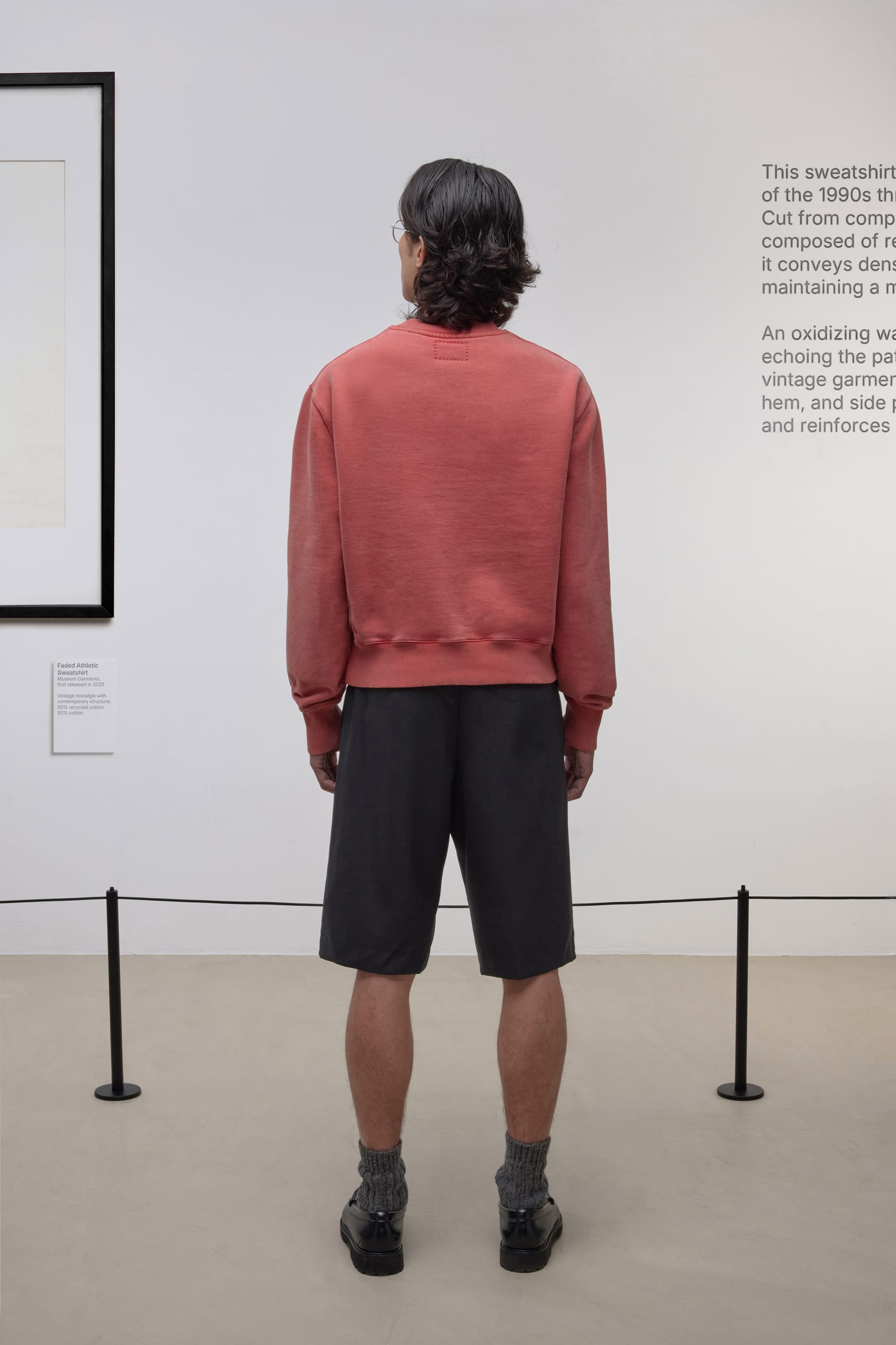 Athletic Sweatshirt - Faded Red