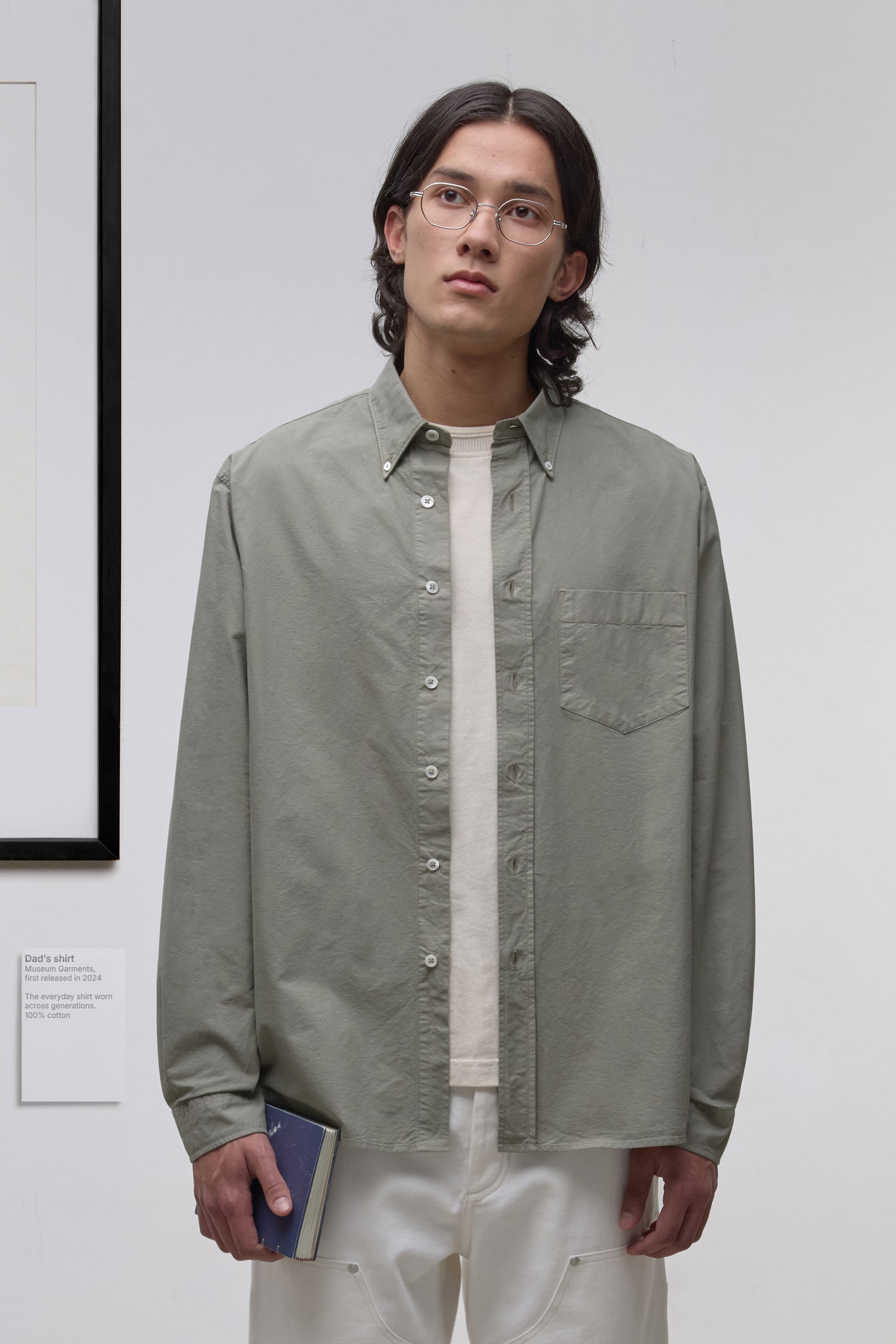 Dad's Shirt - Toile de Coton - Sage