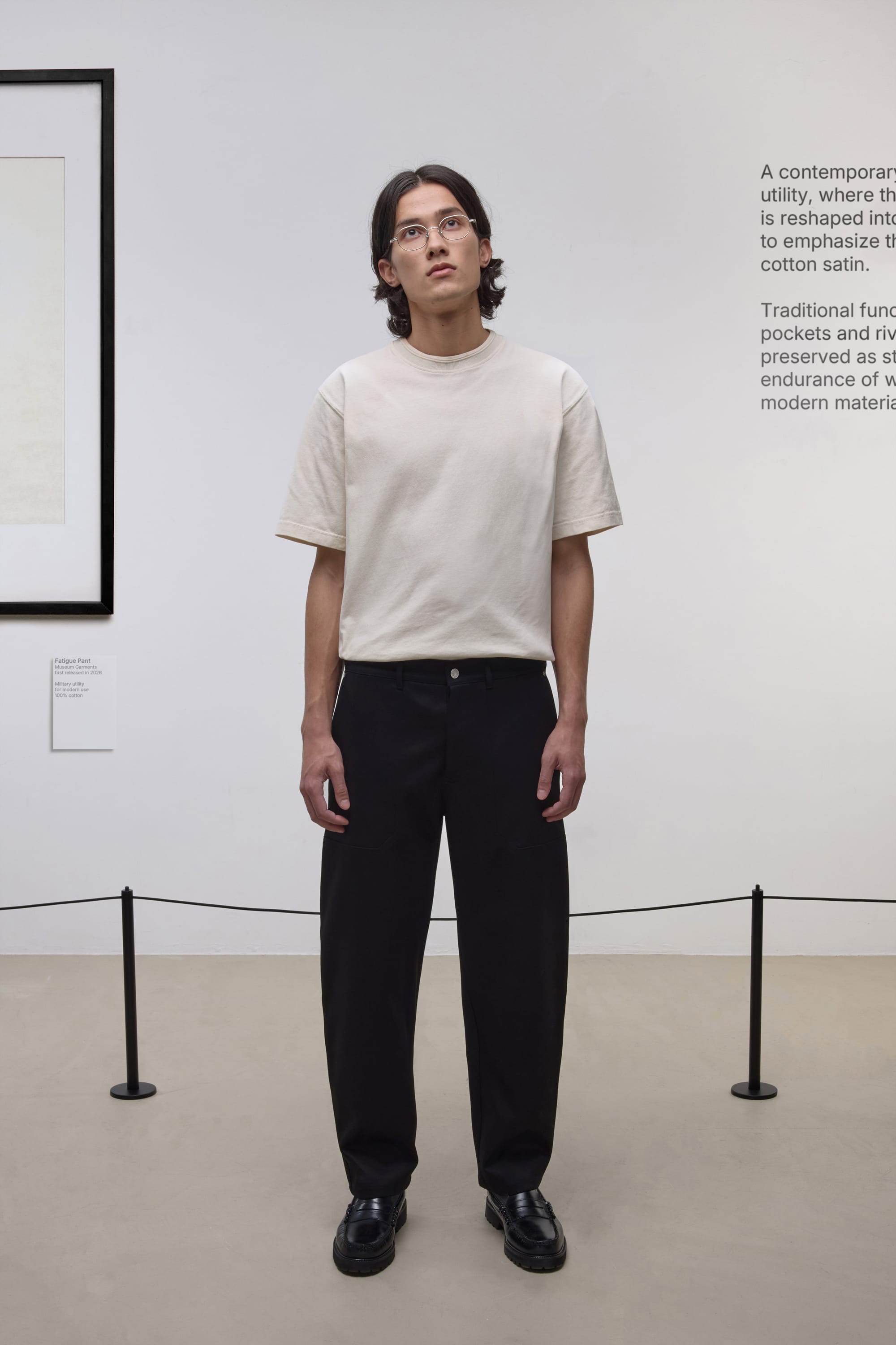 Fatigue Pants - Satin de Coton - Noir