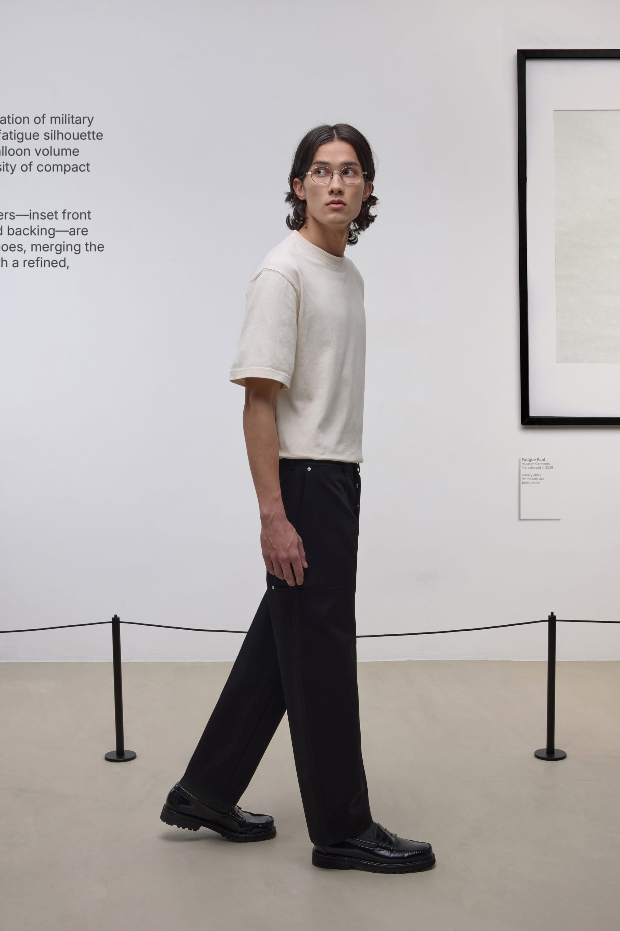 Fatigue Pants - Satin de Coton - Noir