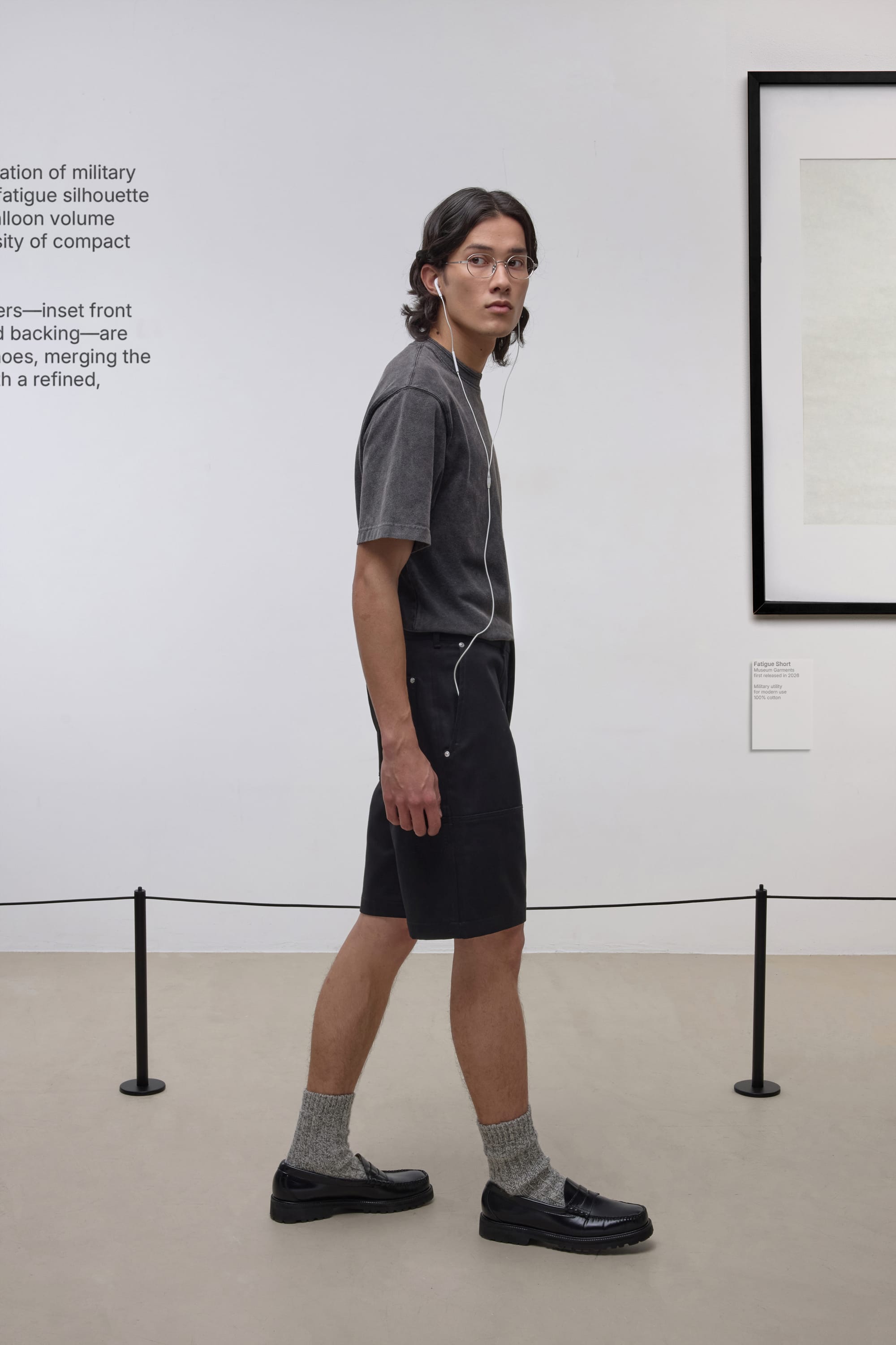 Fatigue Shorts - Cotton Sateen - Black
