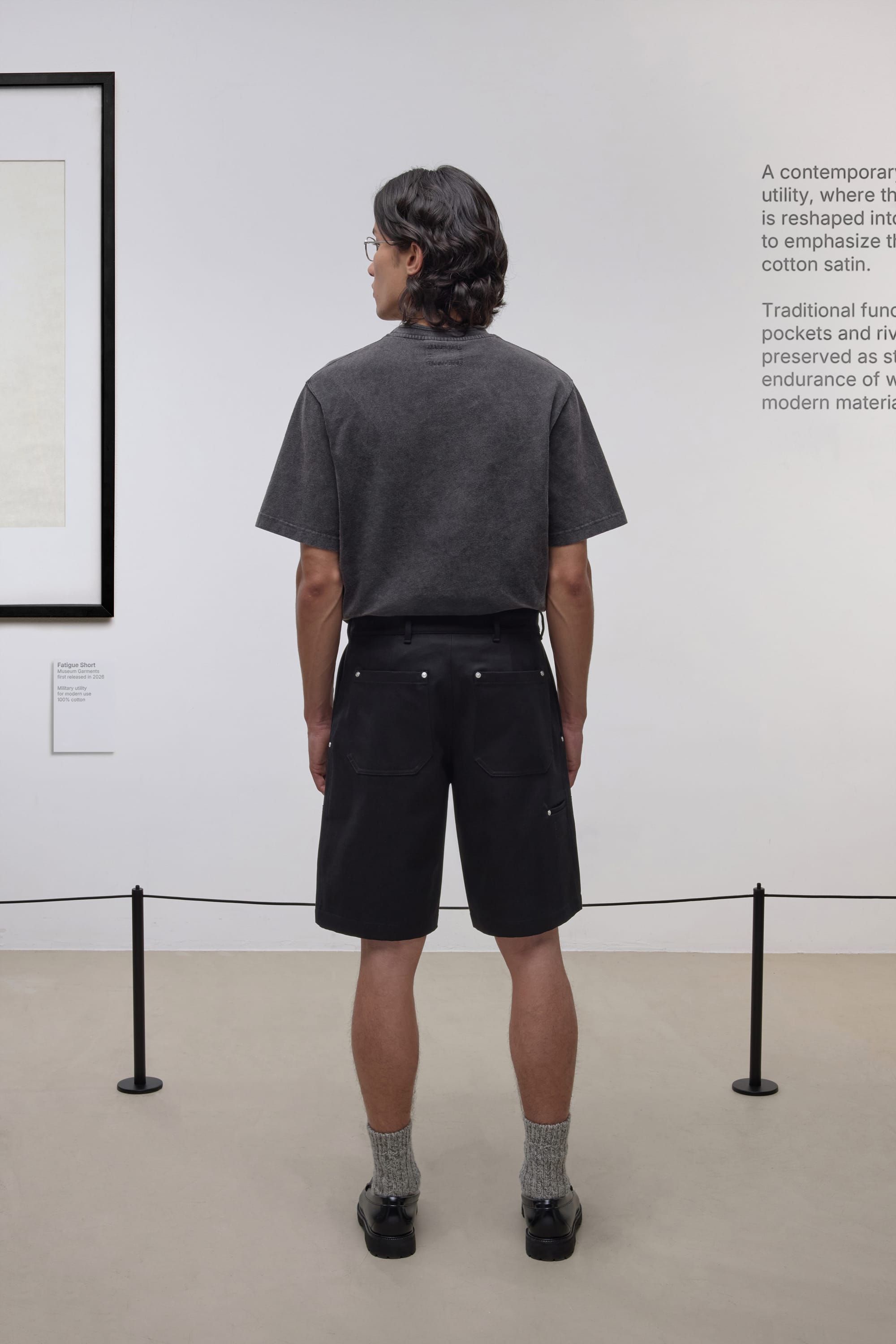 Fatigue Shorts - Cotton Sateen - Black