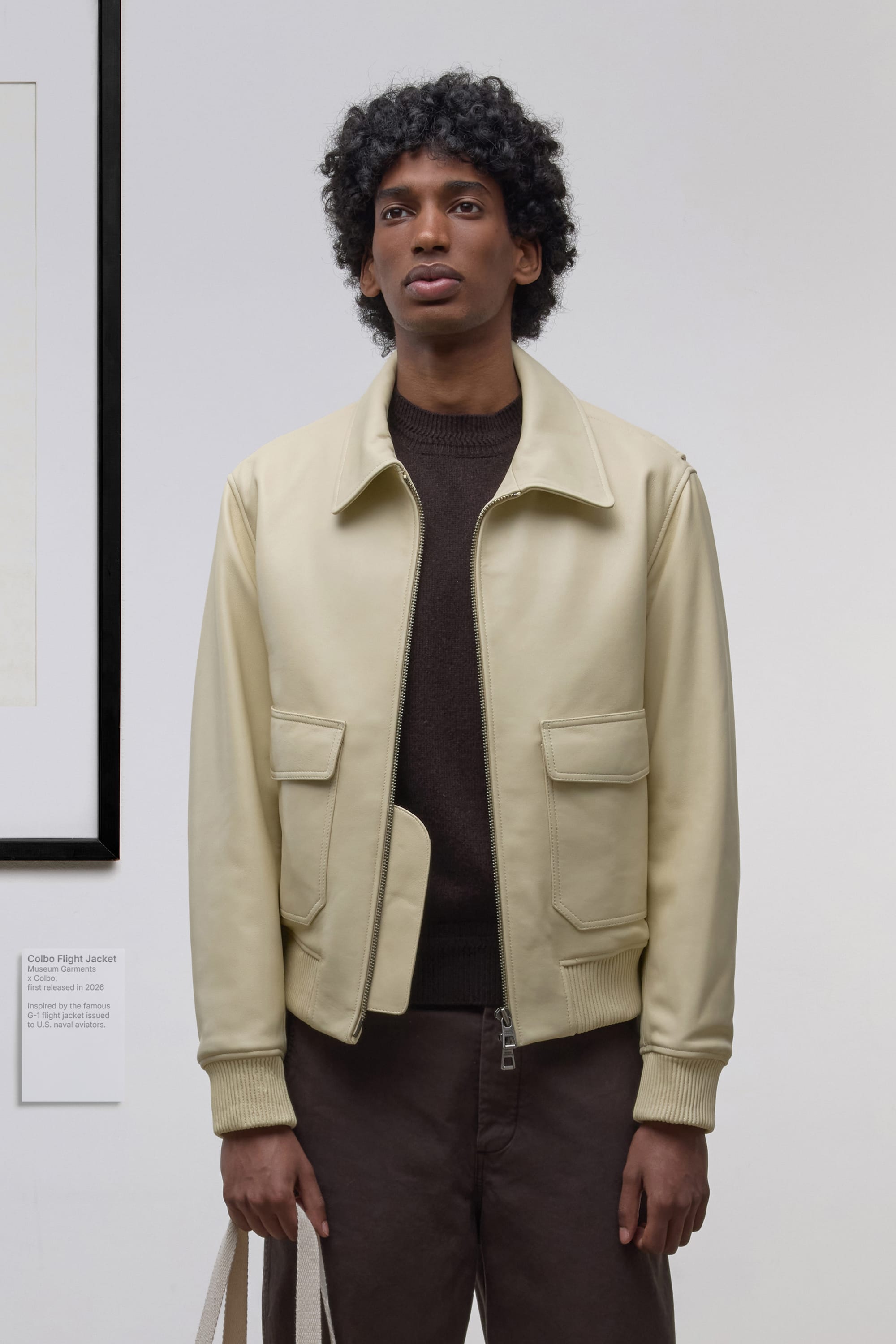 Colbo Flight Jacket - Leather - Butter Yellow