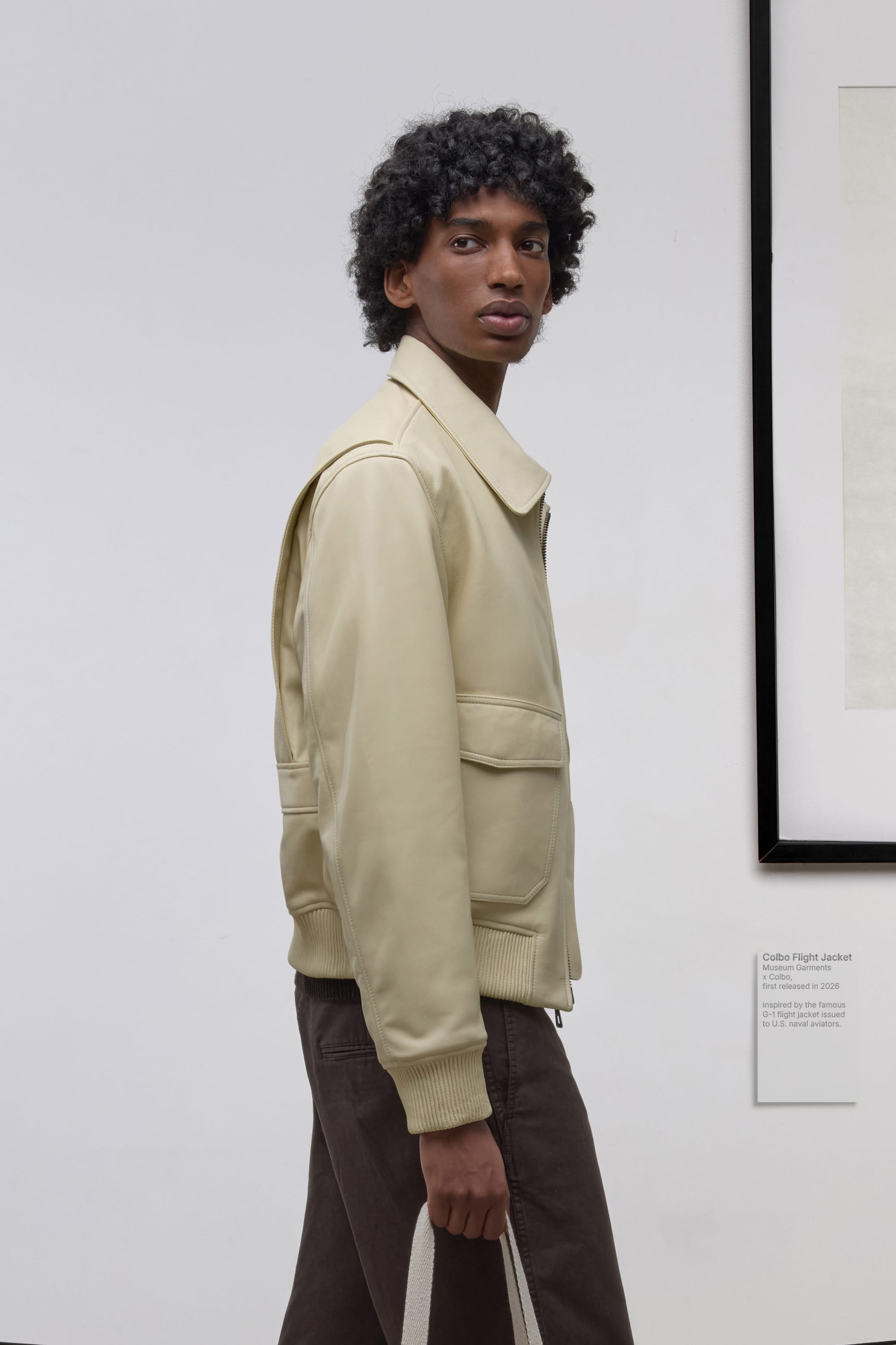 Colbo Flight Jacket - Leather - Butter Yellow