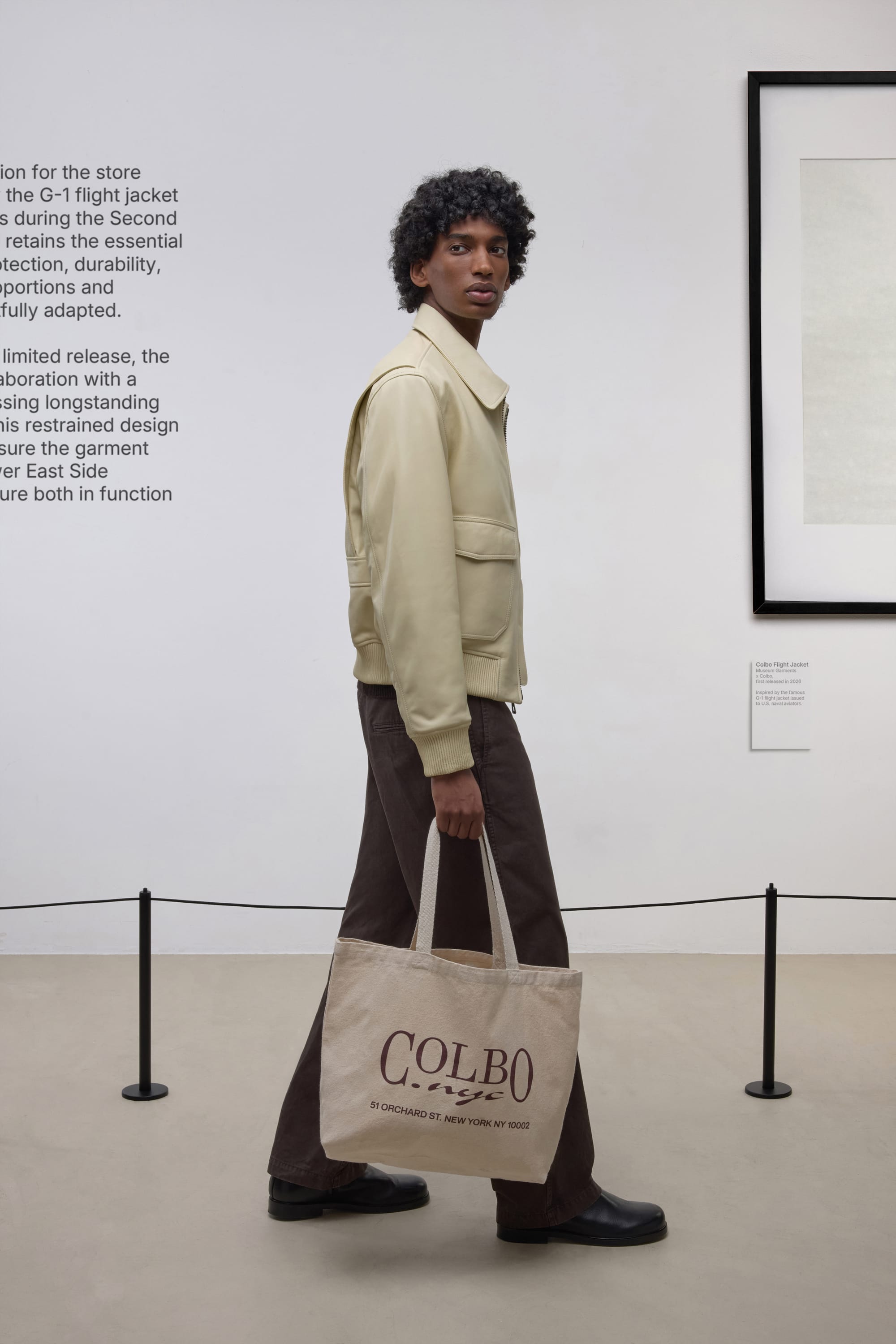 Colbo Flight Jacket - Leather - Butter Yellow