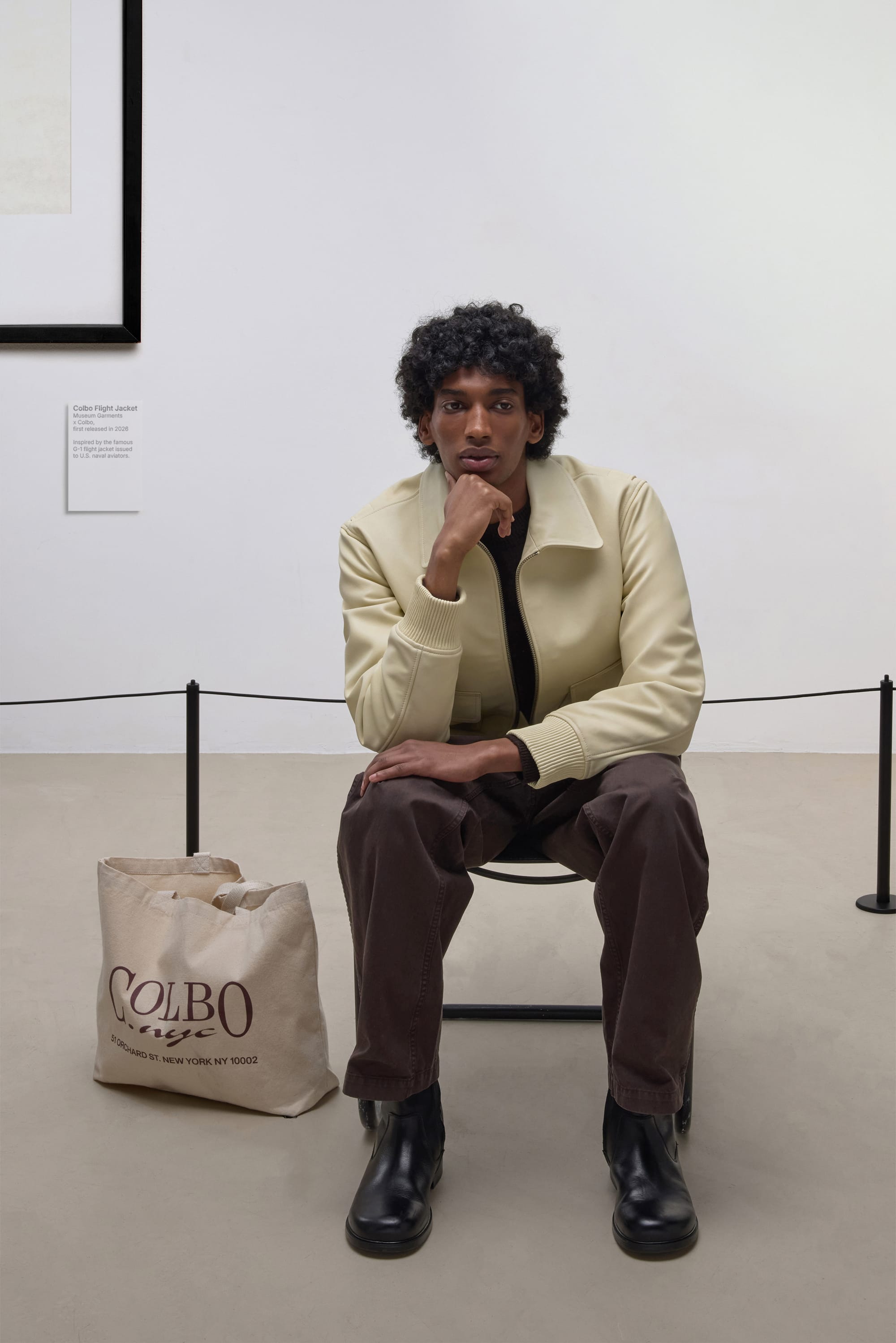 Colbo Flight Jacket - Leather - Butter Yellow