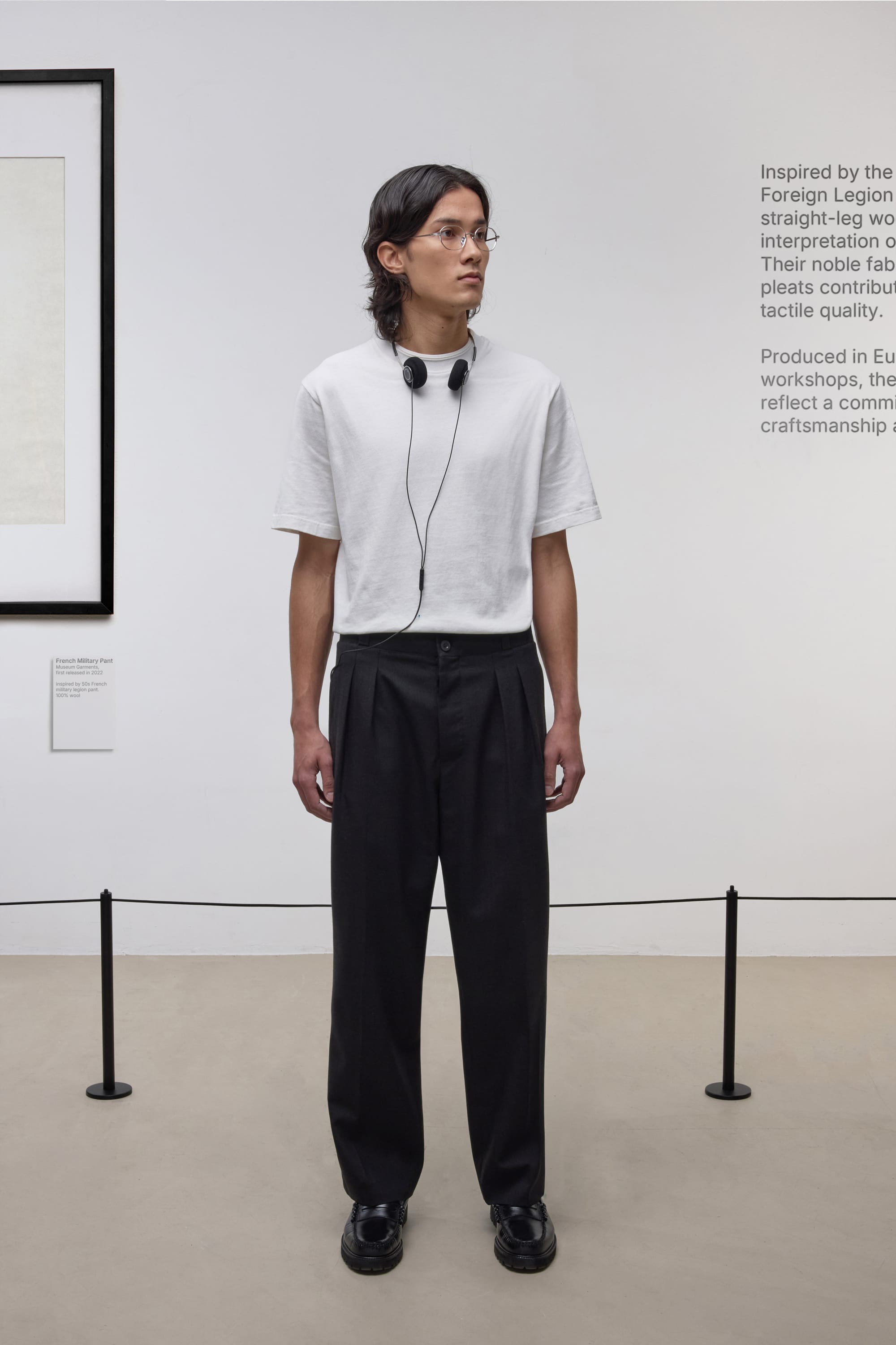 French Military Pant - Tropical Wool - Anthracite Grey