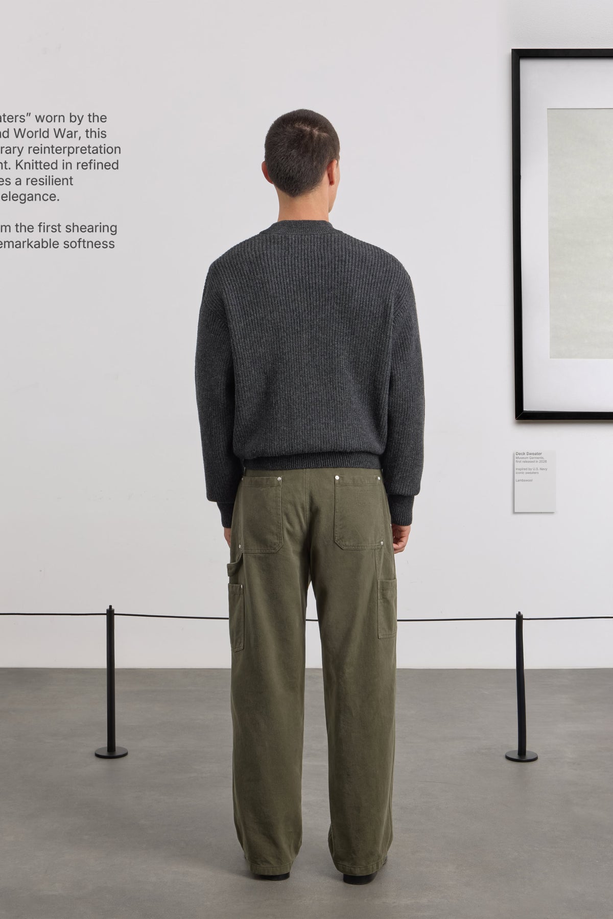 Deck Sweater - Lambswool - Charcoal
