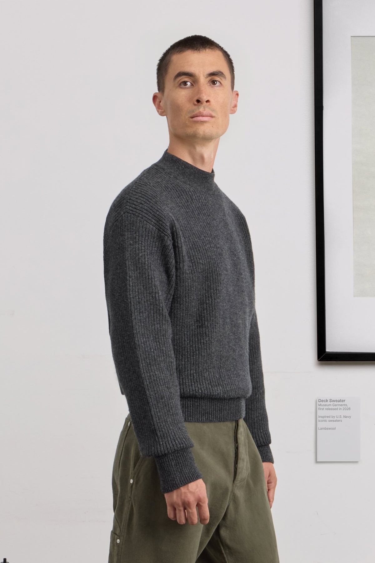 Deck Sweater - Lambswool - Charcoal