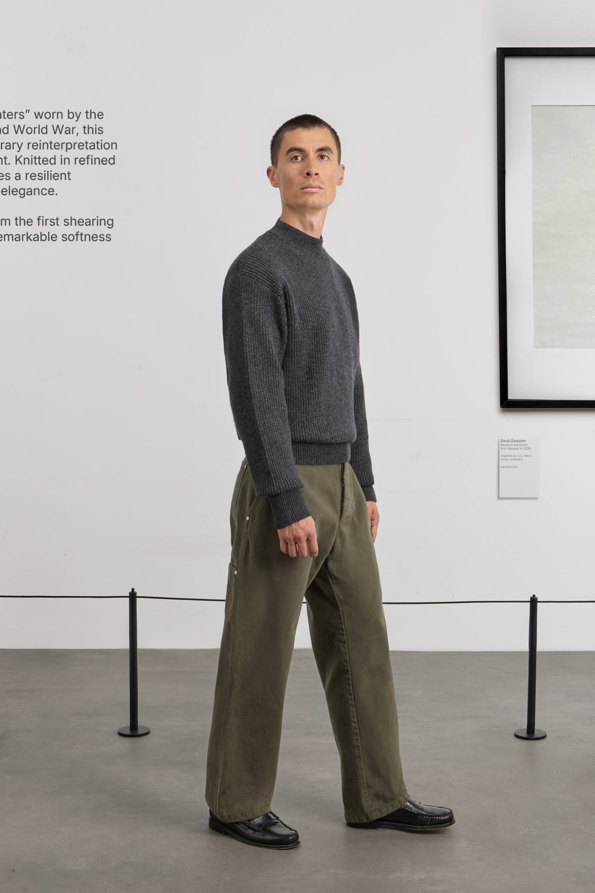 Deck Sweater - Lambswool - Charcoal