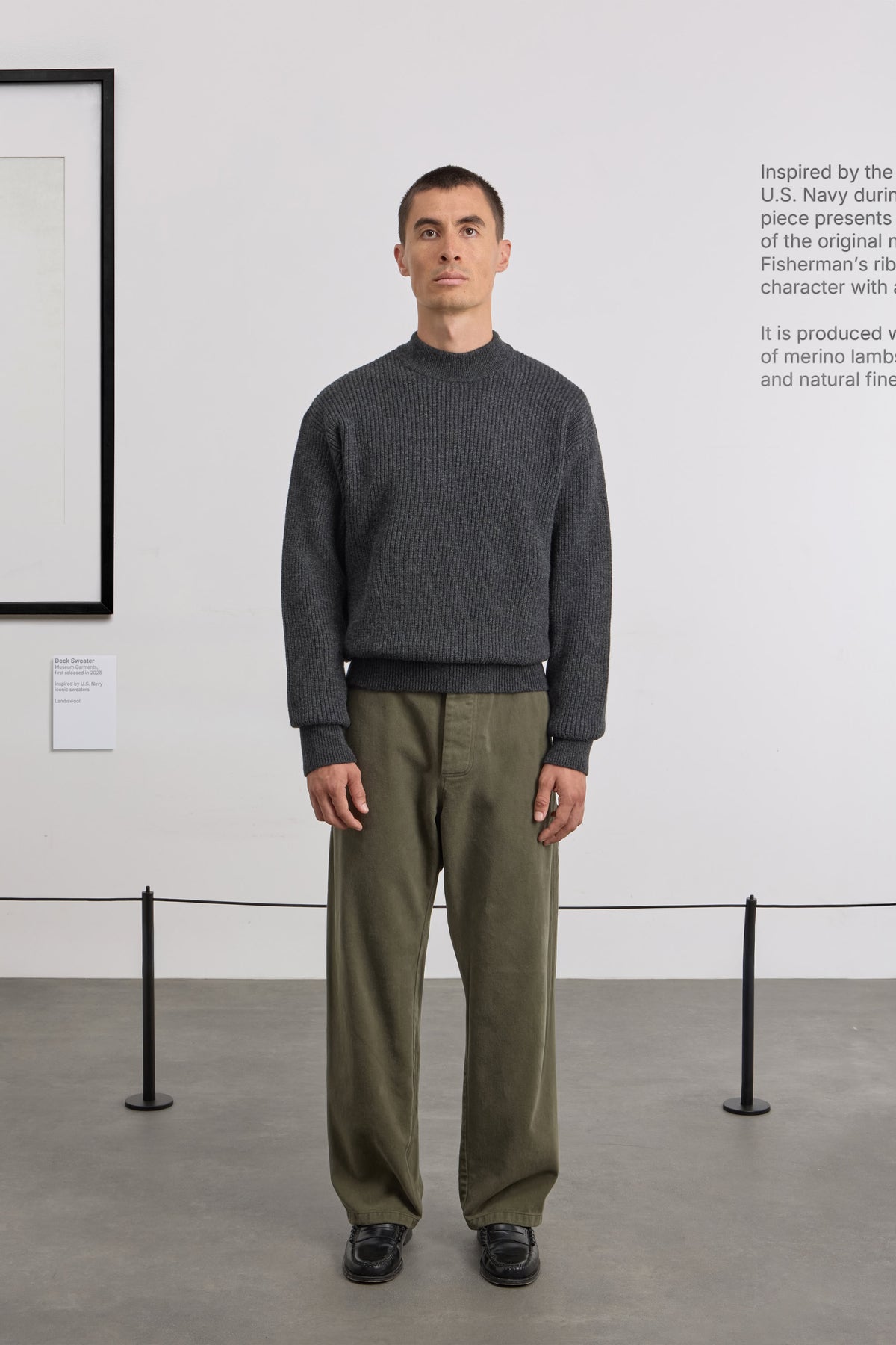 Deck Sweater - Lambswool - Charcoal