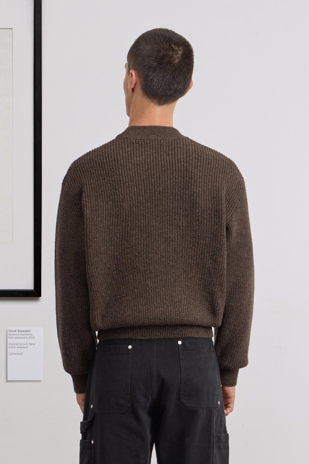 Deck Sweater - Lambswool - Brown
