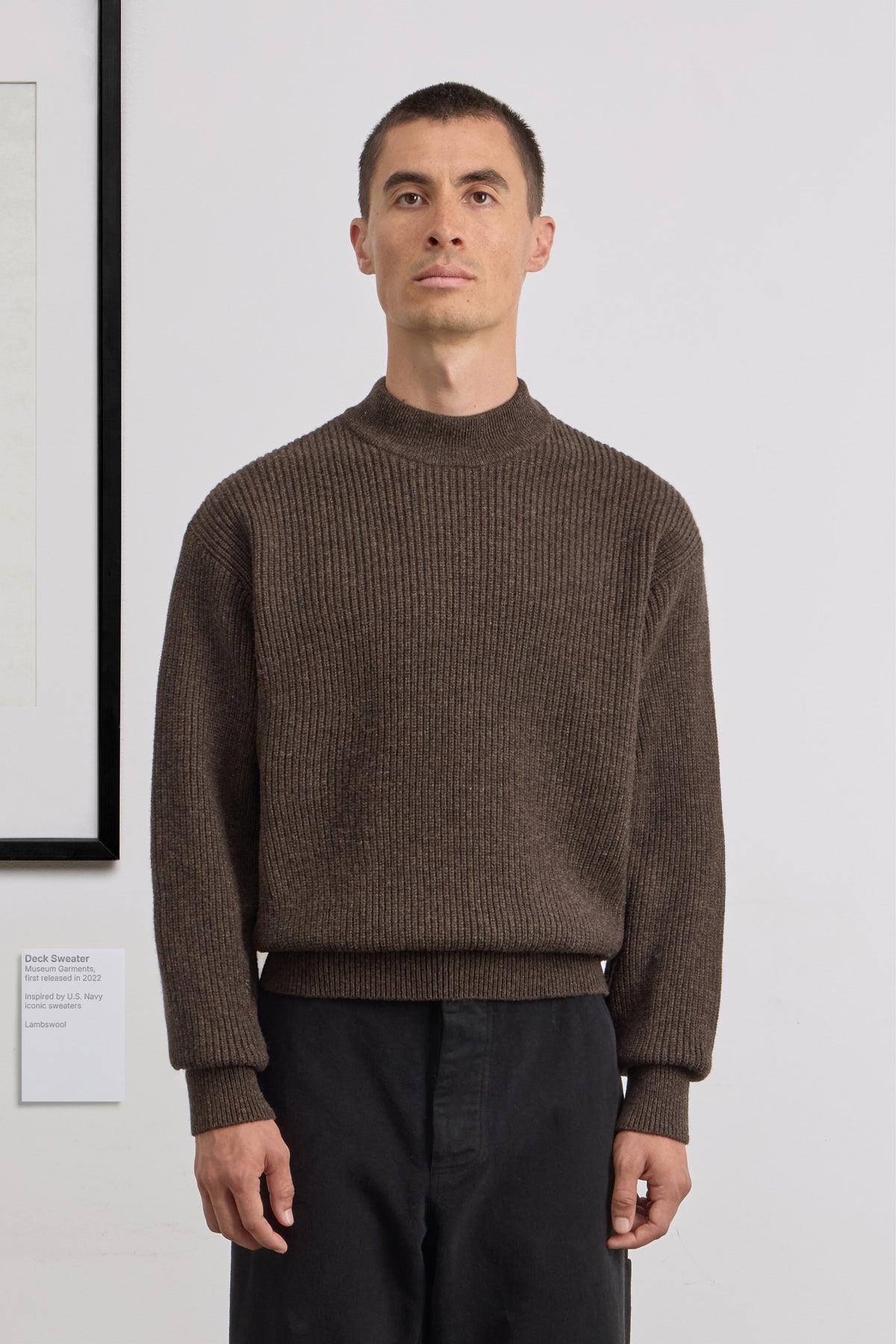Deck Sweater - Lambswool - Brown