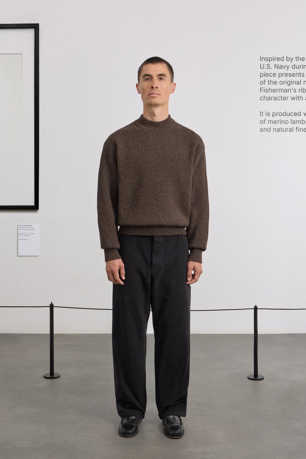 Deck Sweater - Lambswool - Brown