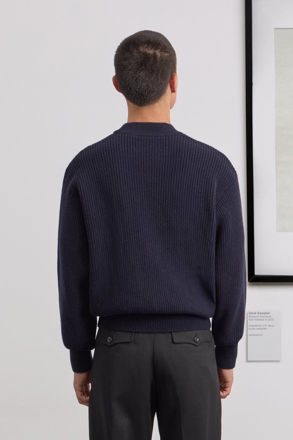 Deck Sweater - Lambswool - Navy