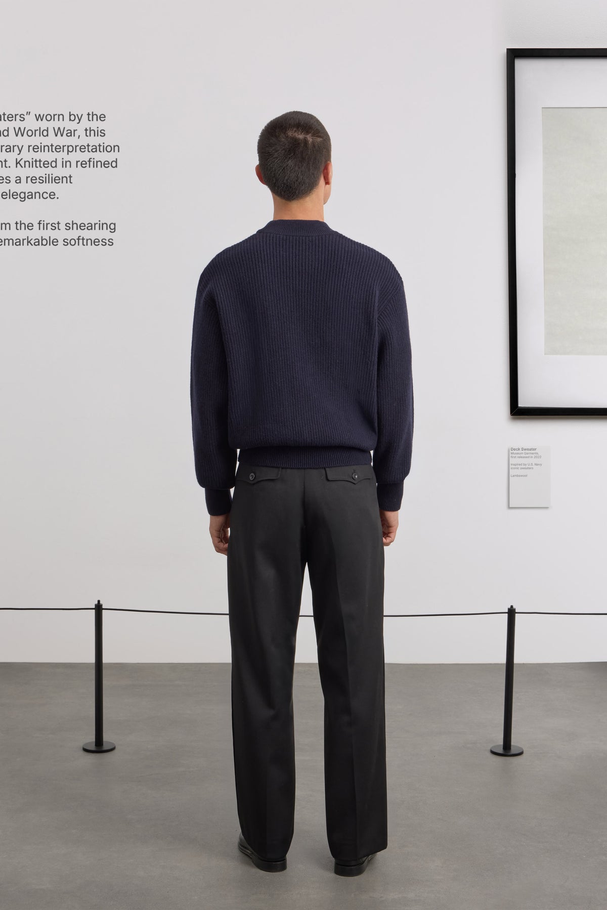 Deck Sweater - Lambswool - Navy