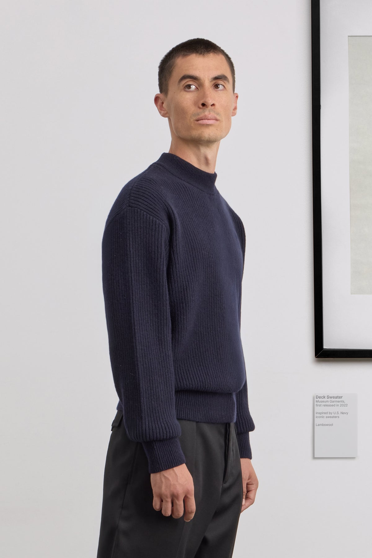 Deck Sweater - Lambswool - Navy
