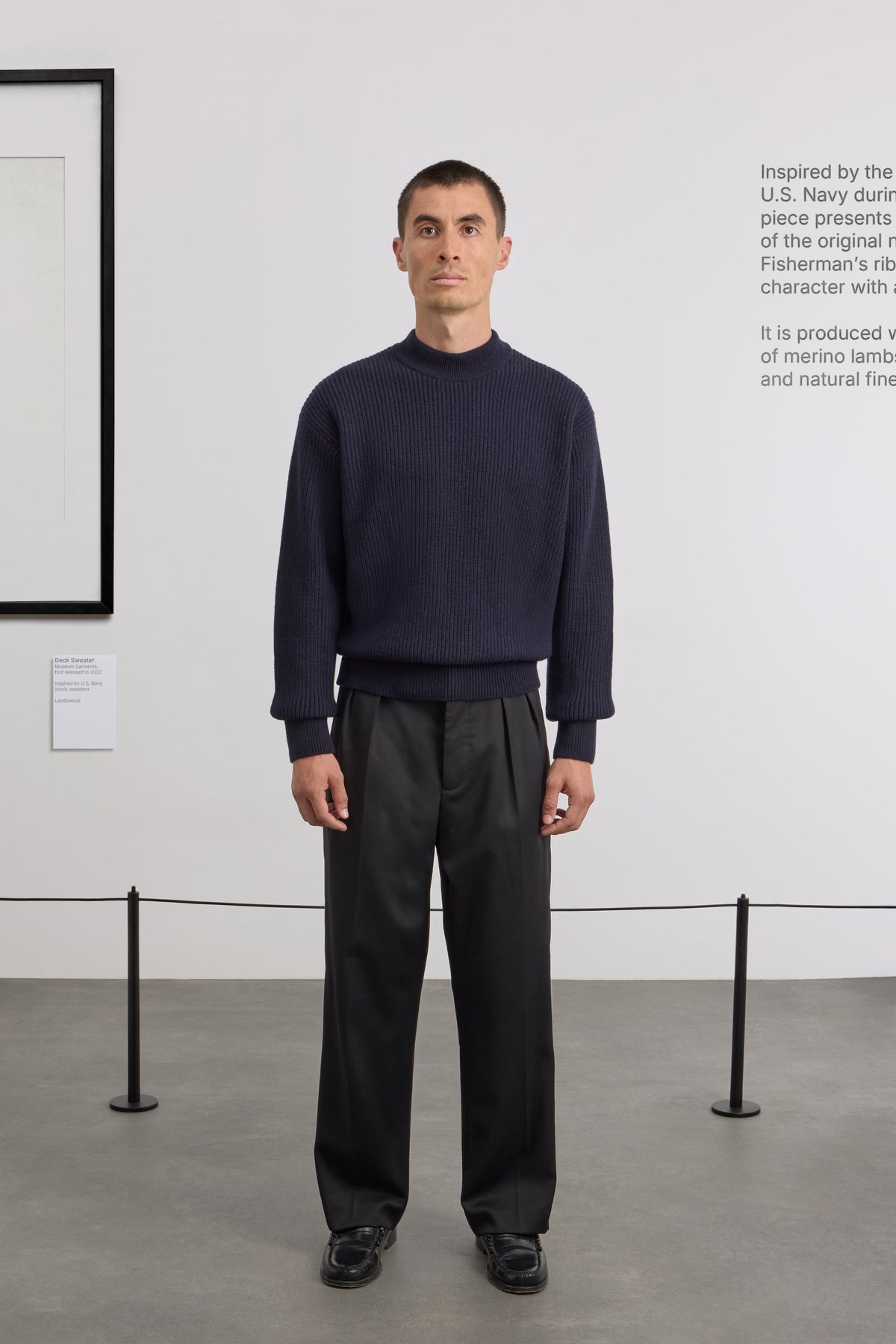 Deck Sweater - Lambswool - Navy