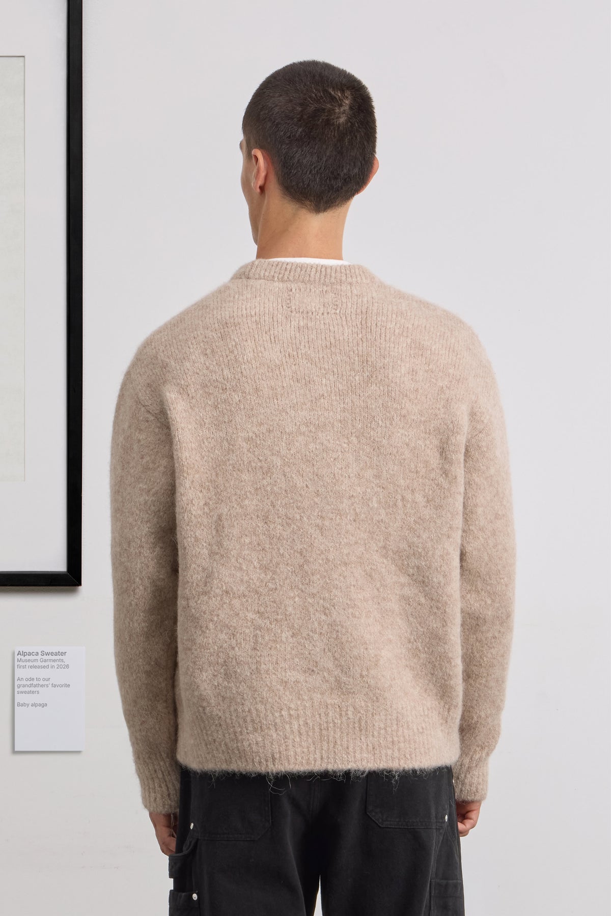 Alpaca Sweater - Baby alpaga - Beige Melange