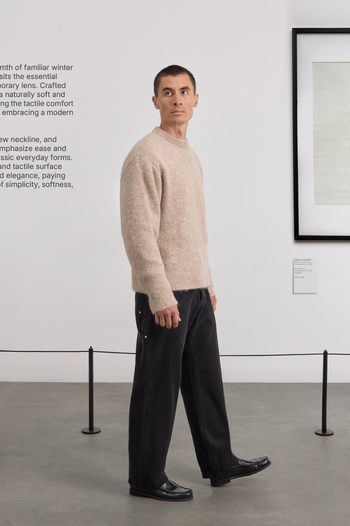 Alpaca Sweater - Baby alpaga - Beige Melange