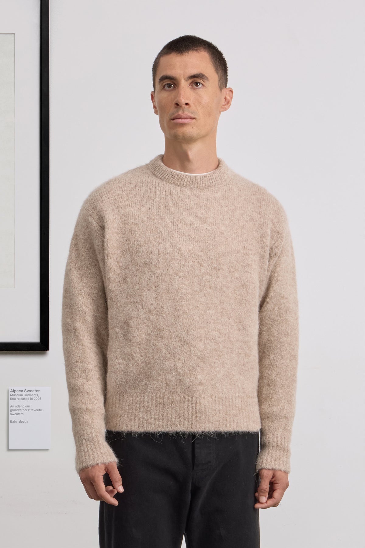 Alpaca Sweater - Baby alpaga - Beige Melange