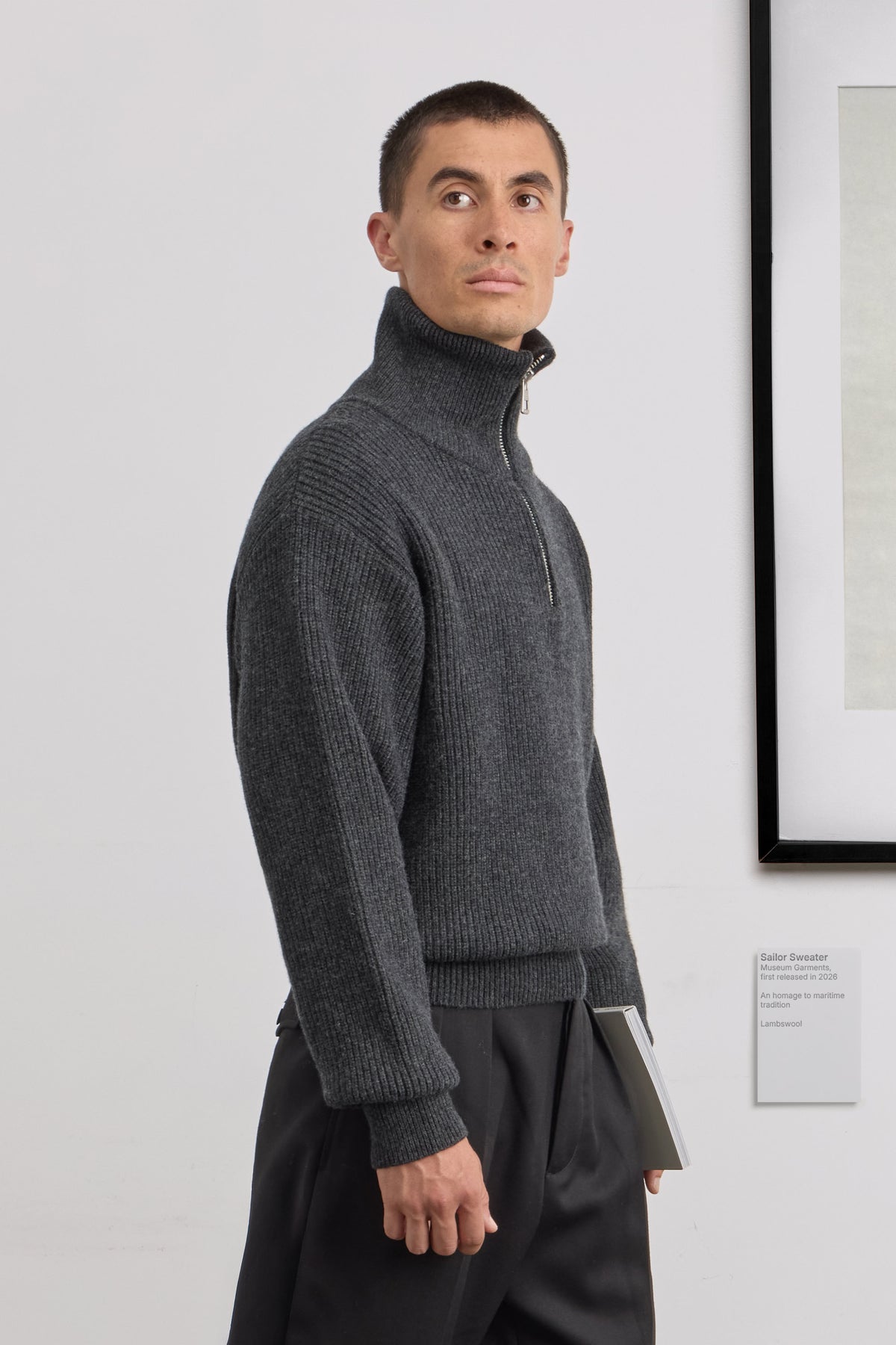 Sailor Sweater - Lambswool - Charcoal