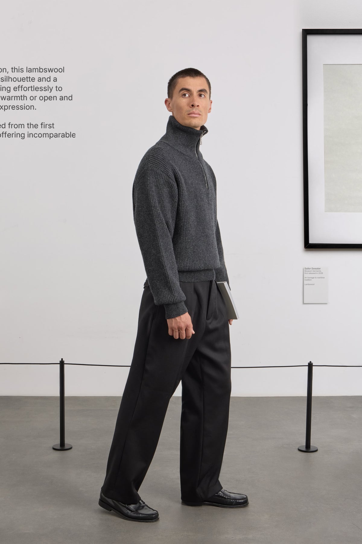 Sailor Sweater - Lambswool - Charcoal