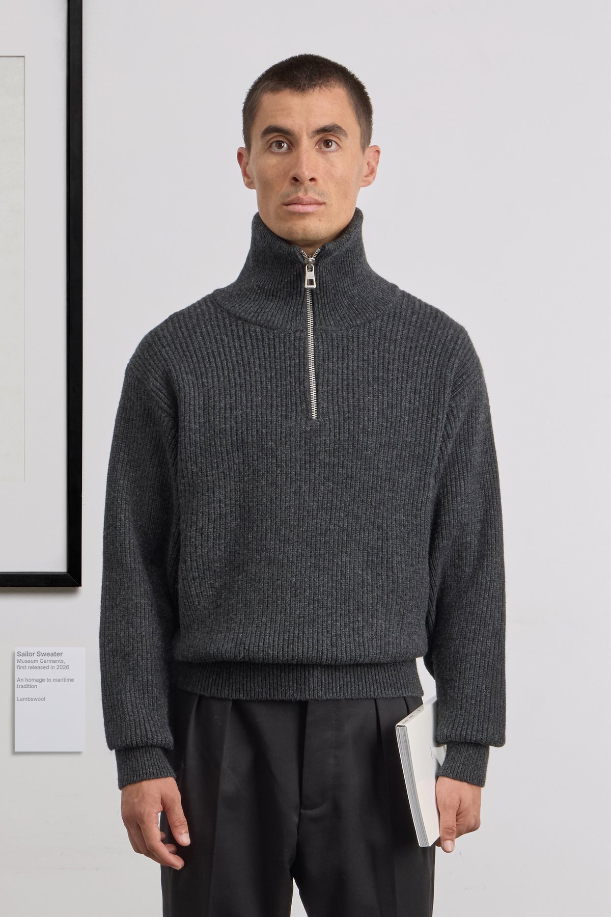 Sailor Sweater - Lambswool - Charcoal