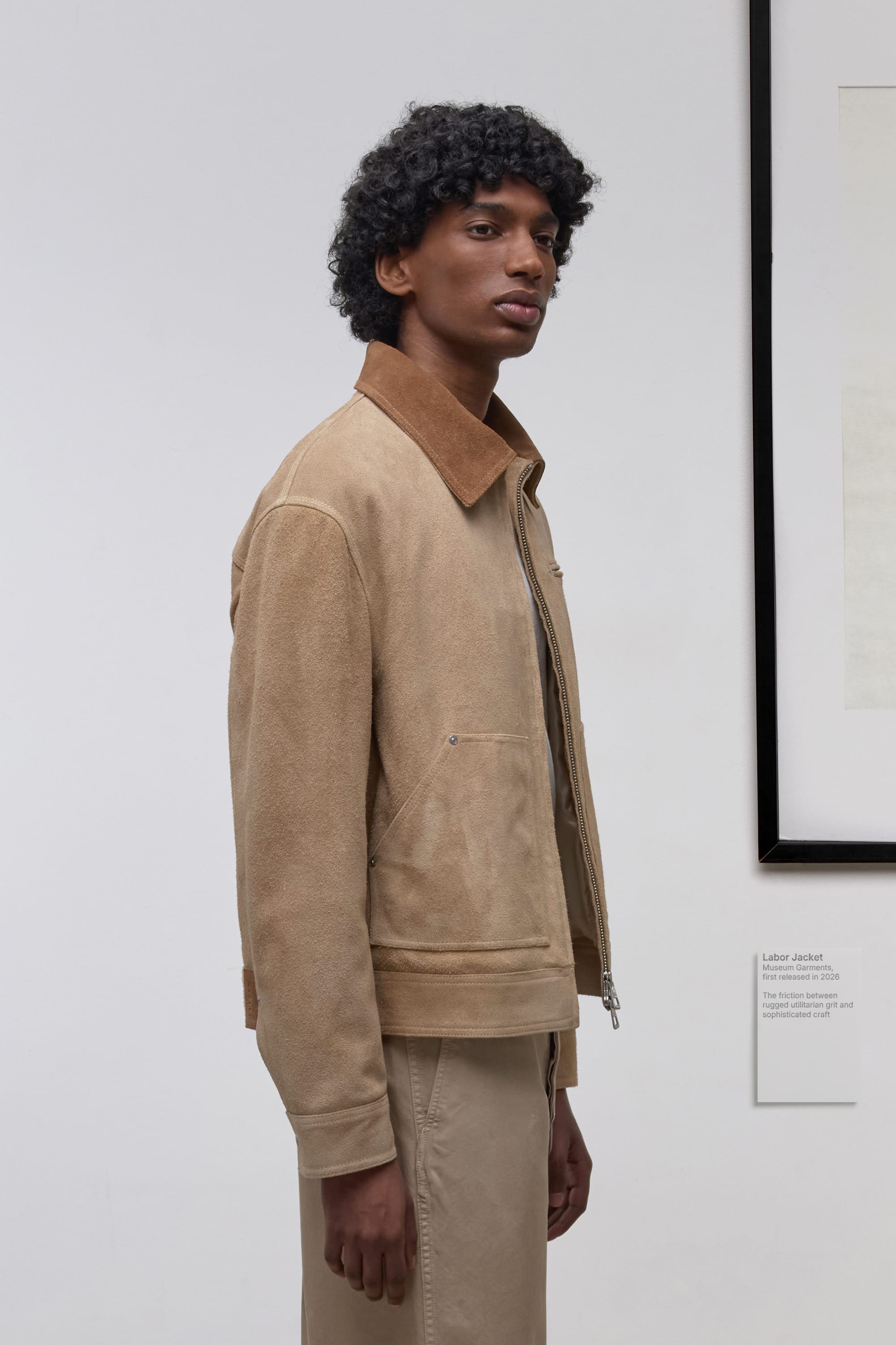 Labor Jacket - Soft Suede - Light Beige