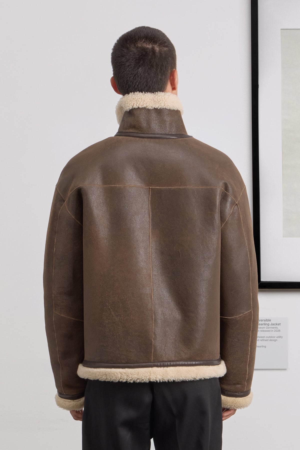 Reversible Shearling Jacket - Shearling - Brown/Natural