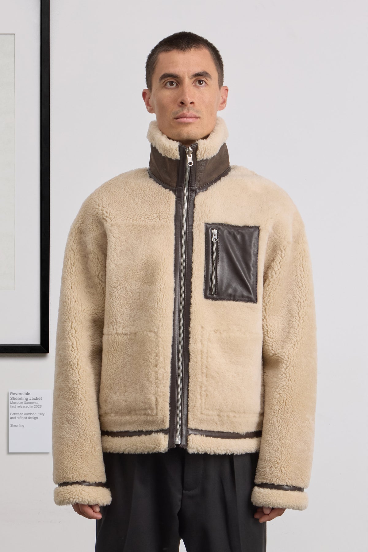 Reversible Shearling Jacket - Shearling - Brown/Natural