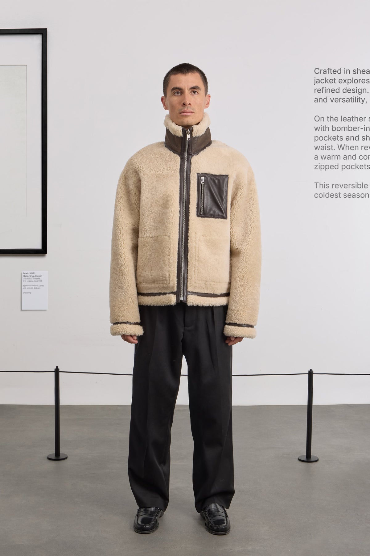 Reversible Shearling Jacket - Shearling - Brown/Natural