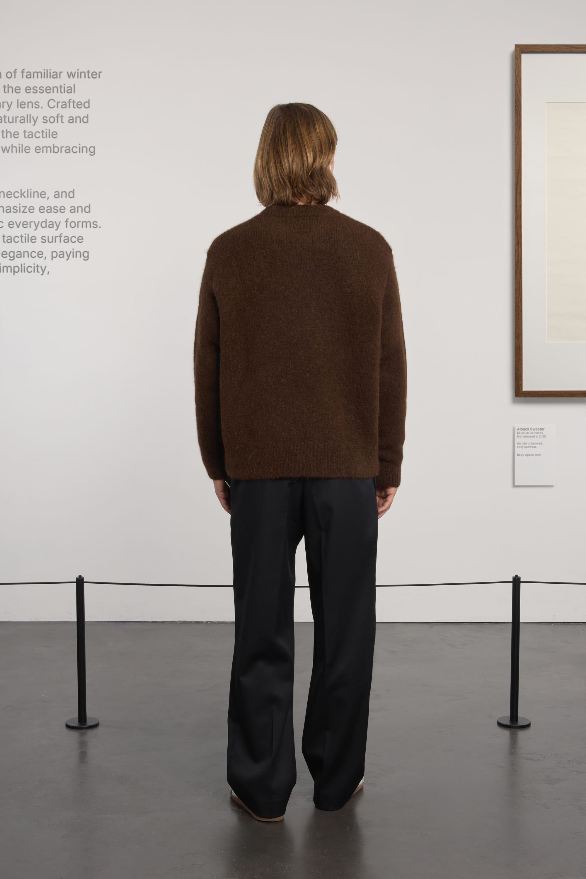 Alpaca Sweater - Dark Brown Melange