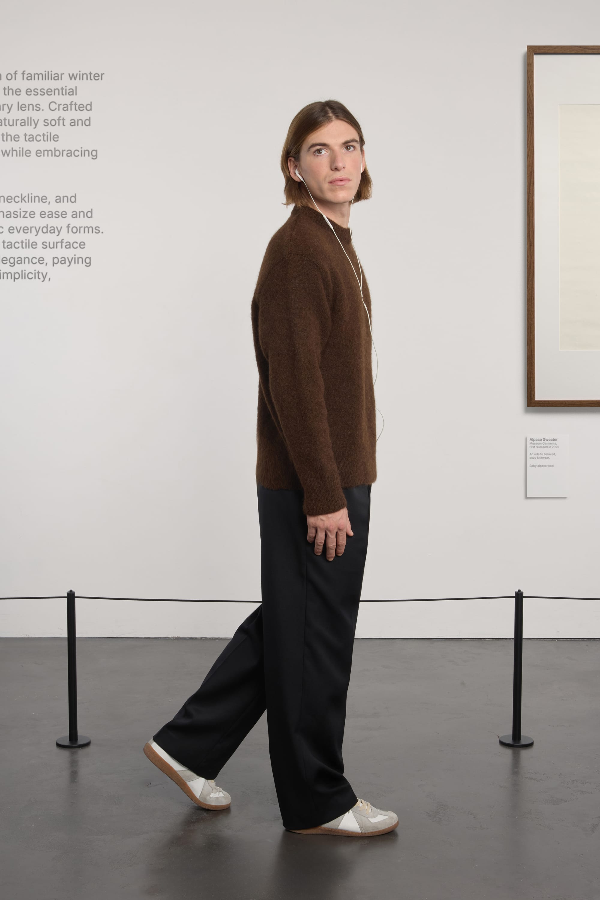 Alpaca Sweater - Dark Brown Melange