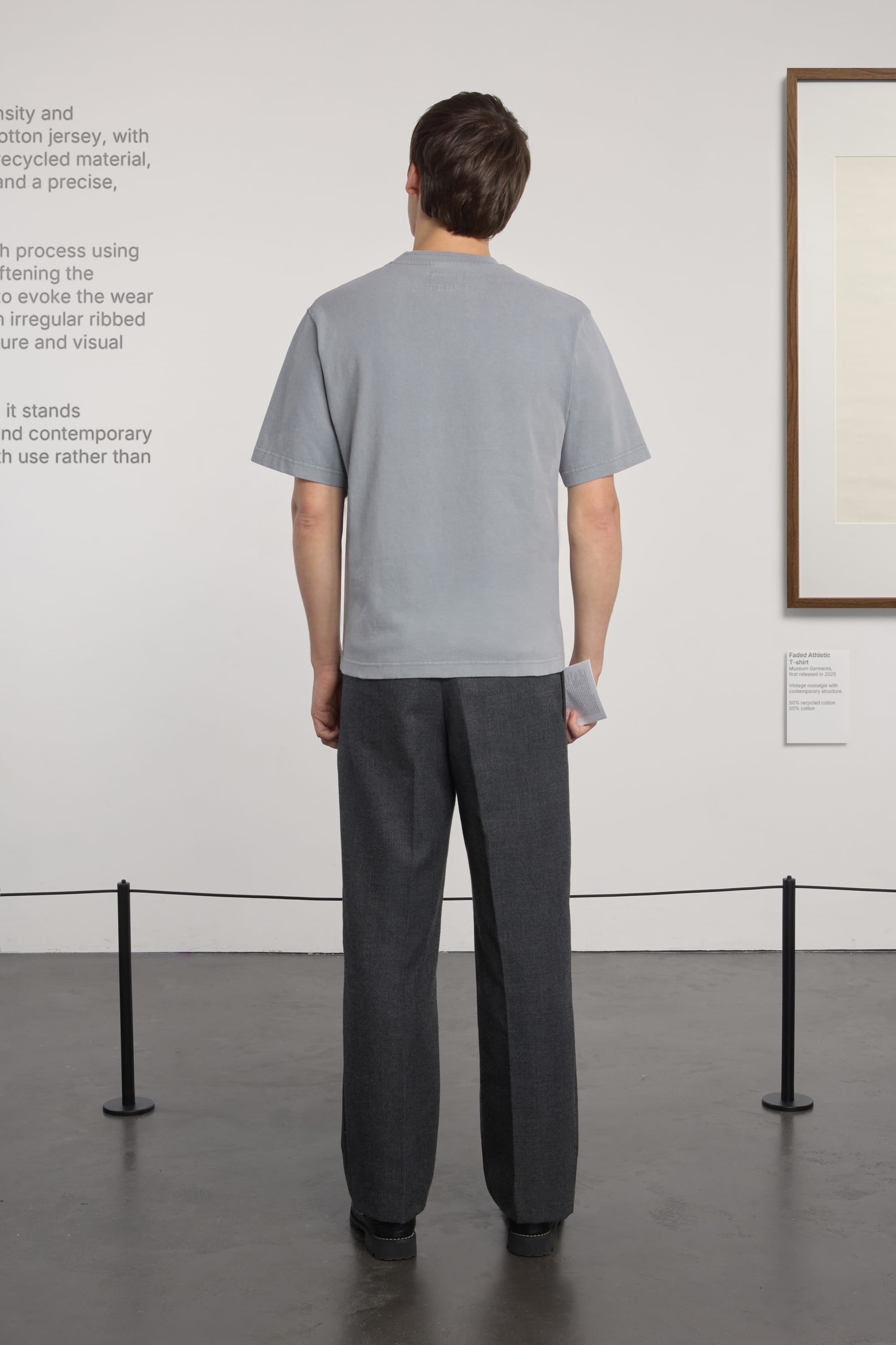 Athletic T-shirt - Recycled Heavy Jersey - Faded Blue