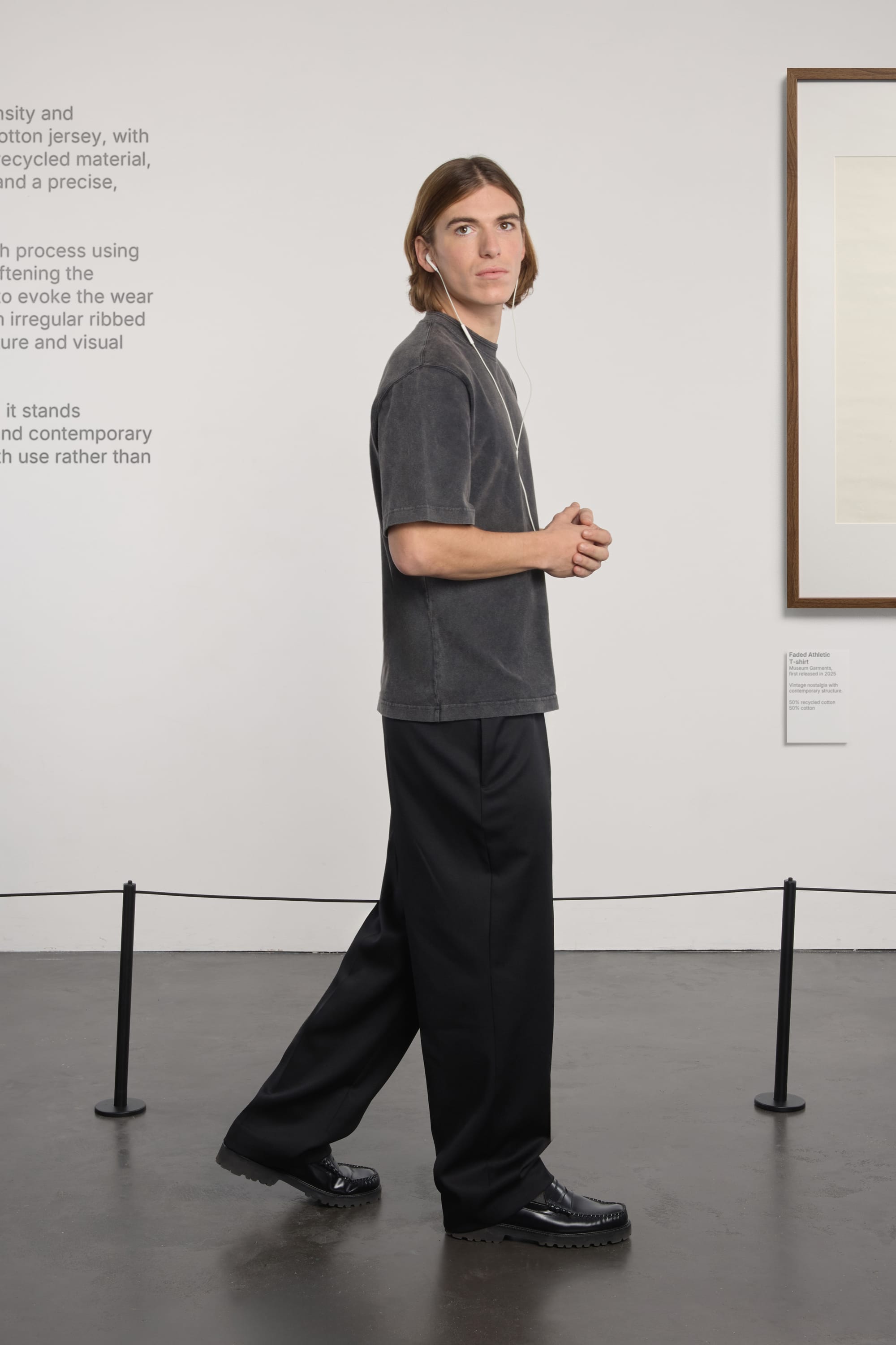 Athletic T-shirt - Faded Black