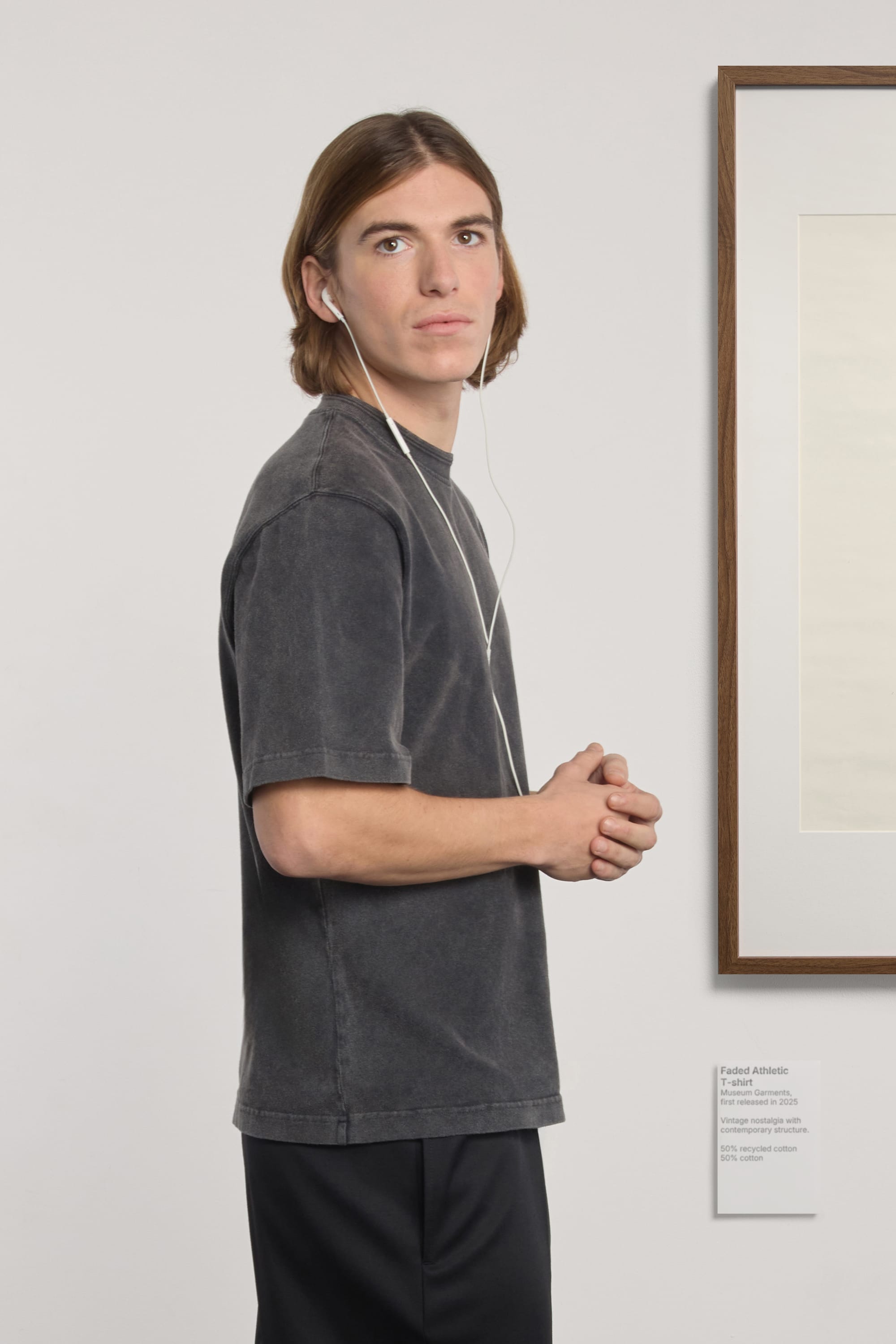 Athletic T-shirt - Faded Black