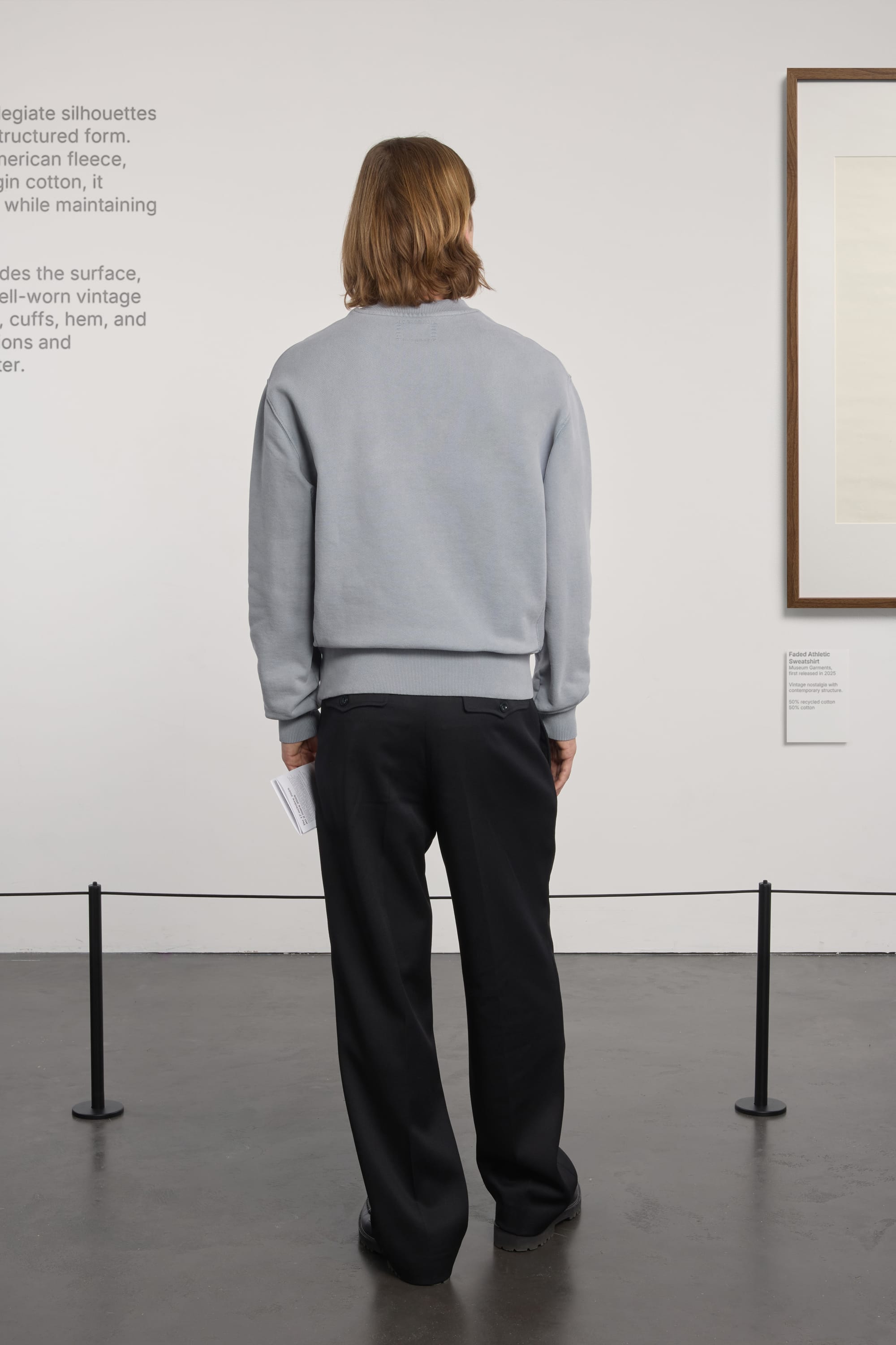 Athletic Sweatshirt - Faded Blue