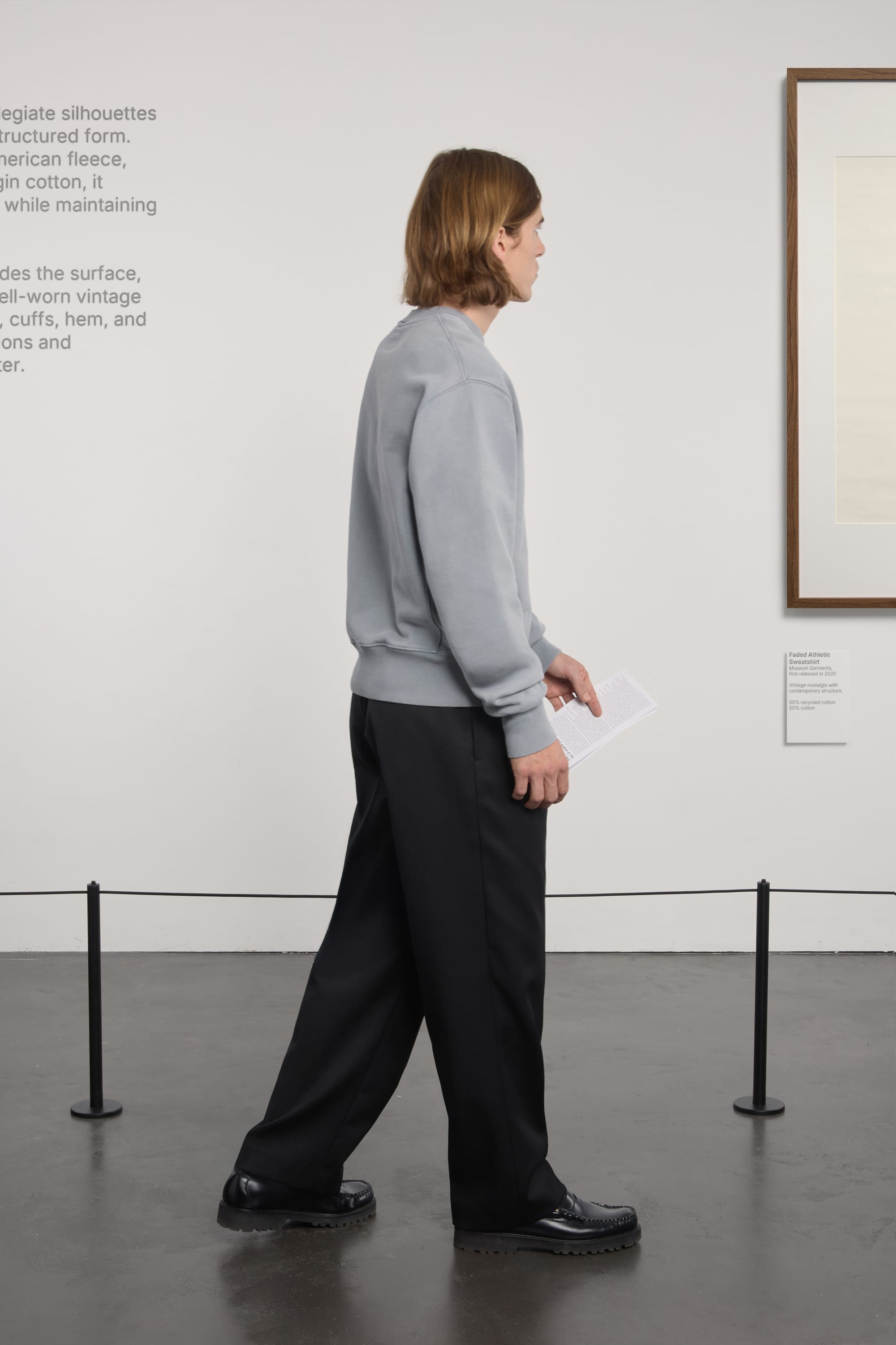 Athletic Sweatshirt - Faded Blue