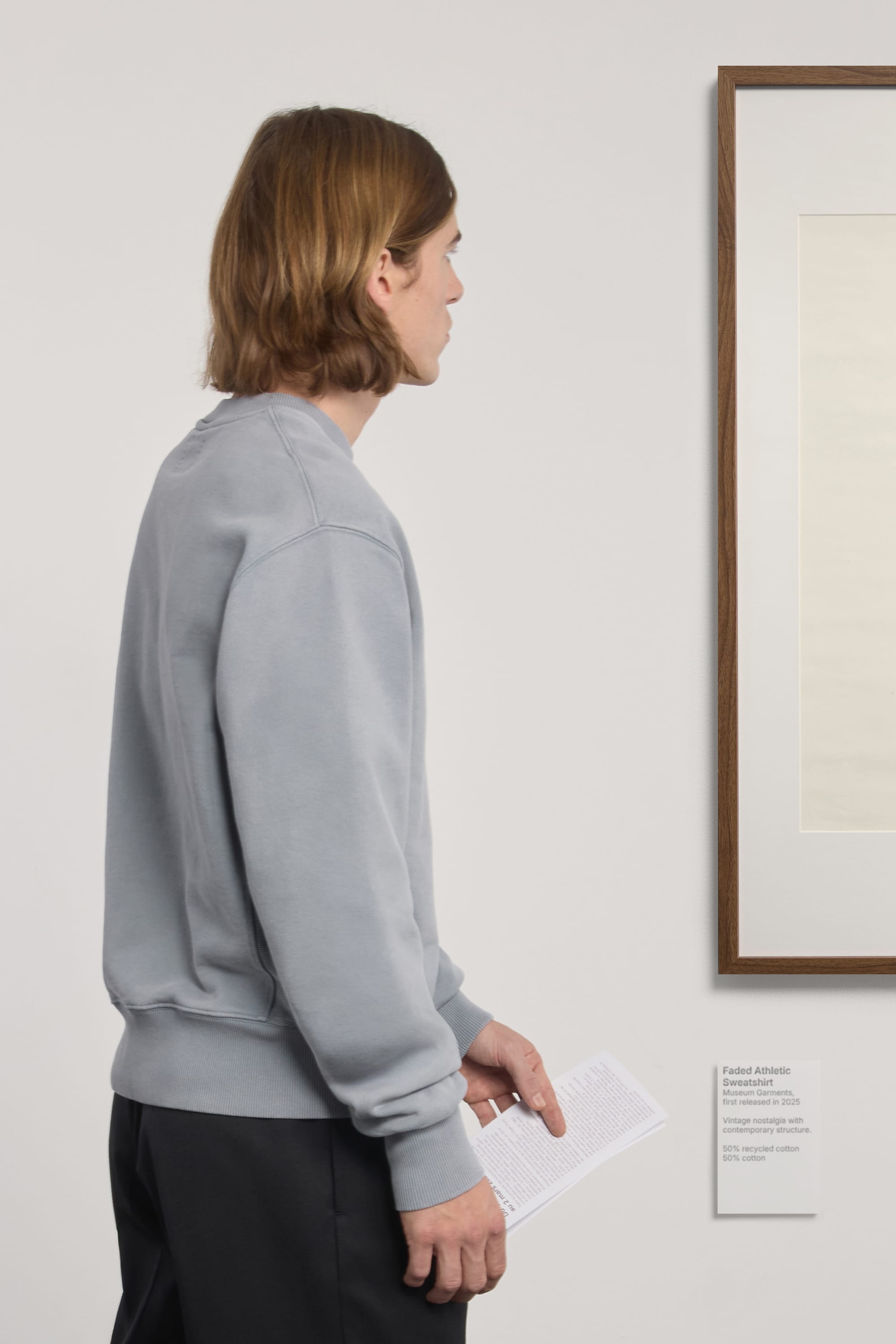 Athletic Sweatshirt - Faded Blue