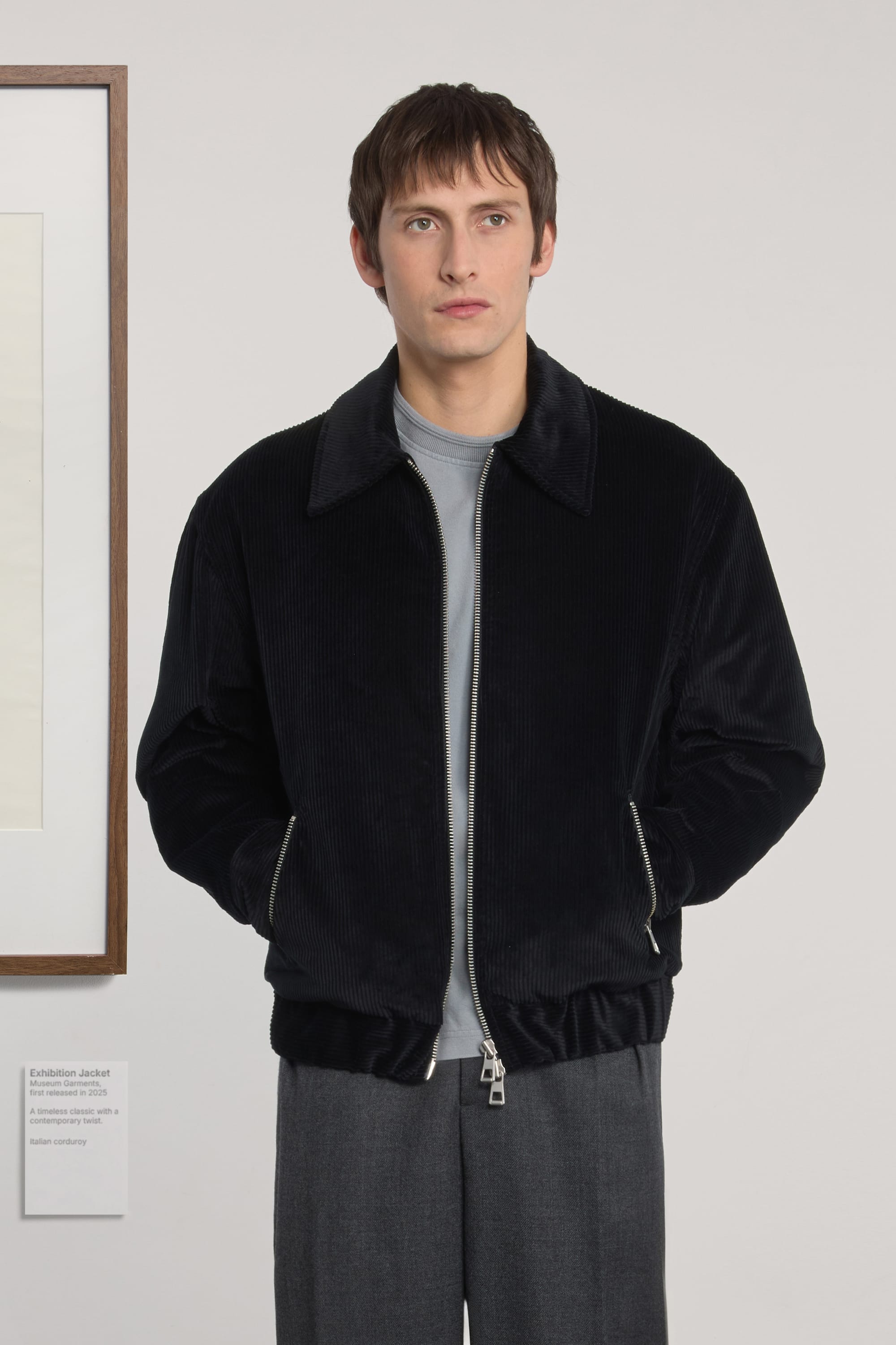 Exhibition Jacket Matelassée - Velours côtelé - Noir