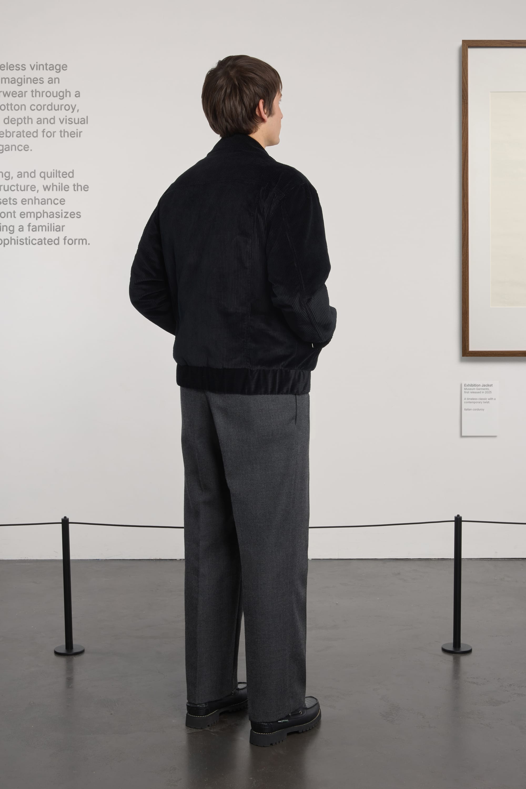 Exhibition Jacket Matelassée - Velours côtelé - Noir