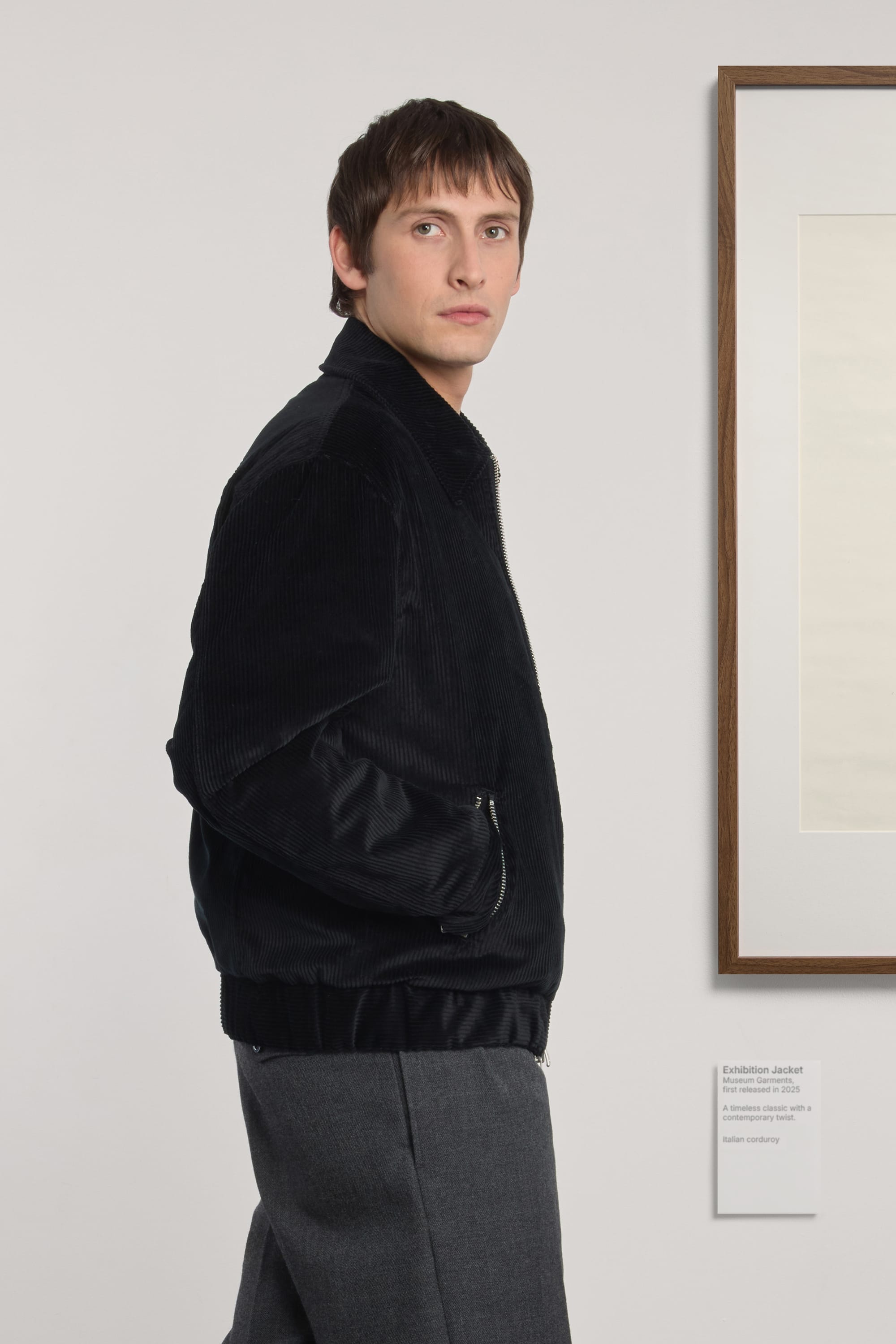 Exhibition Jacket Matelassée - Velours côtelé - Noir