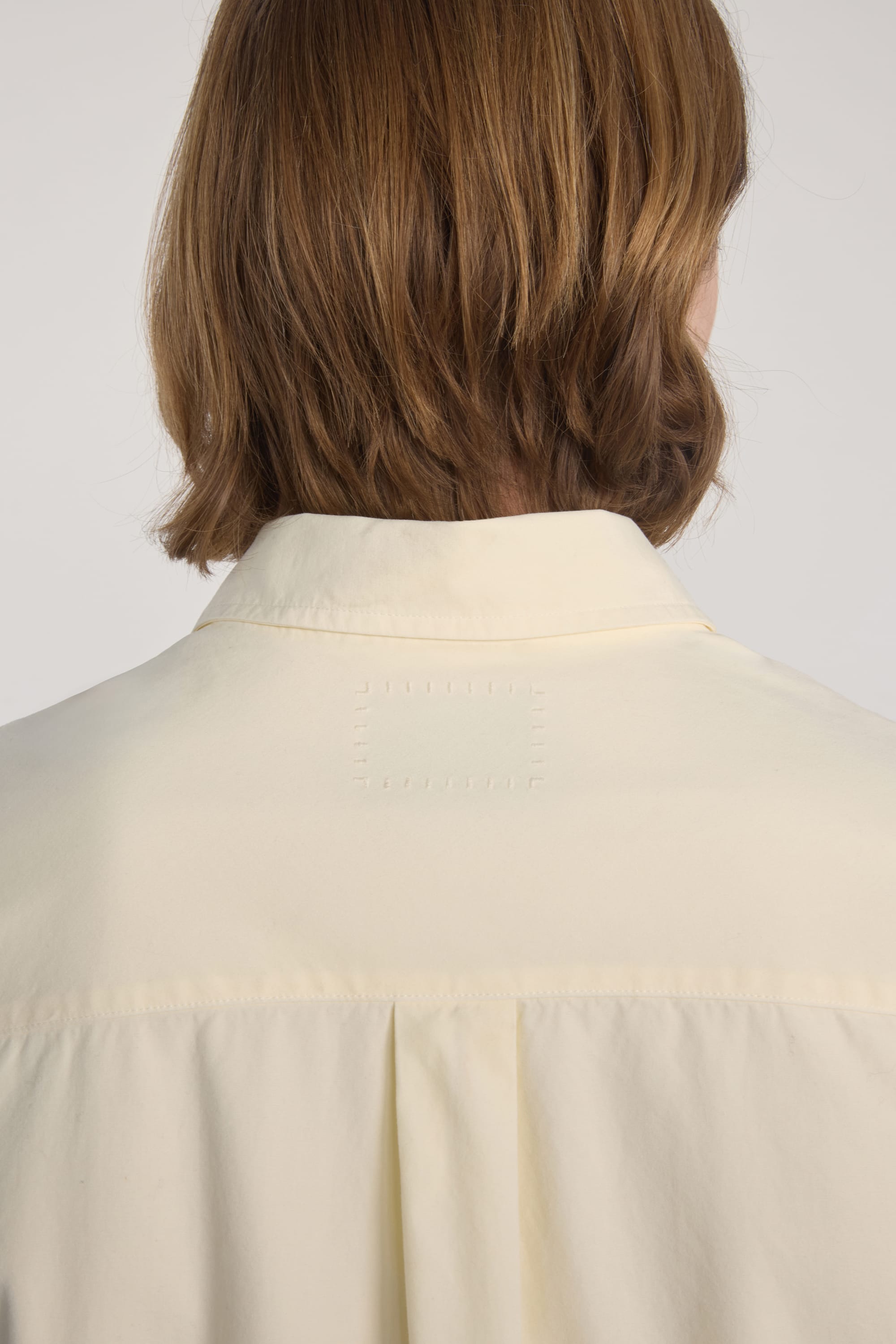 Corporate Shirt - Garment Dyed Typewriter - Vanilla