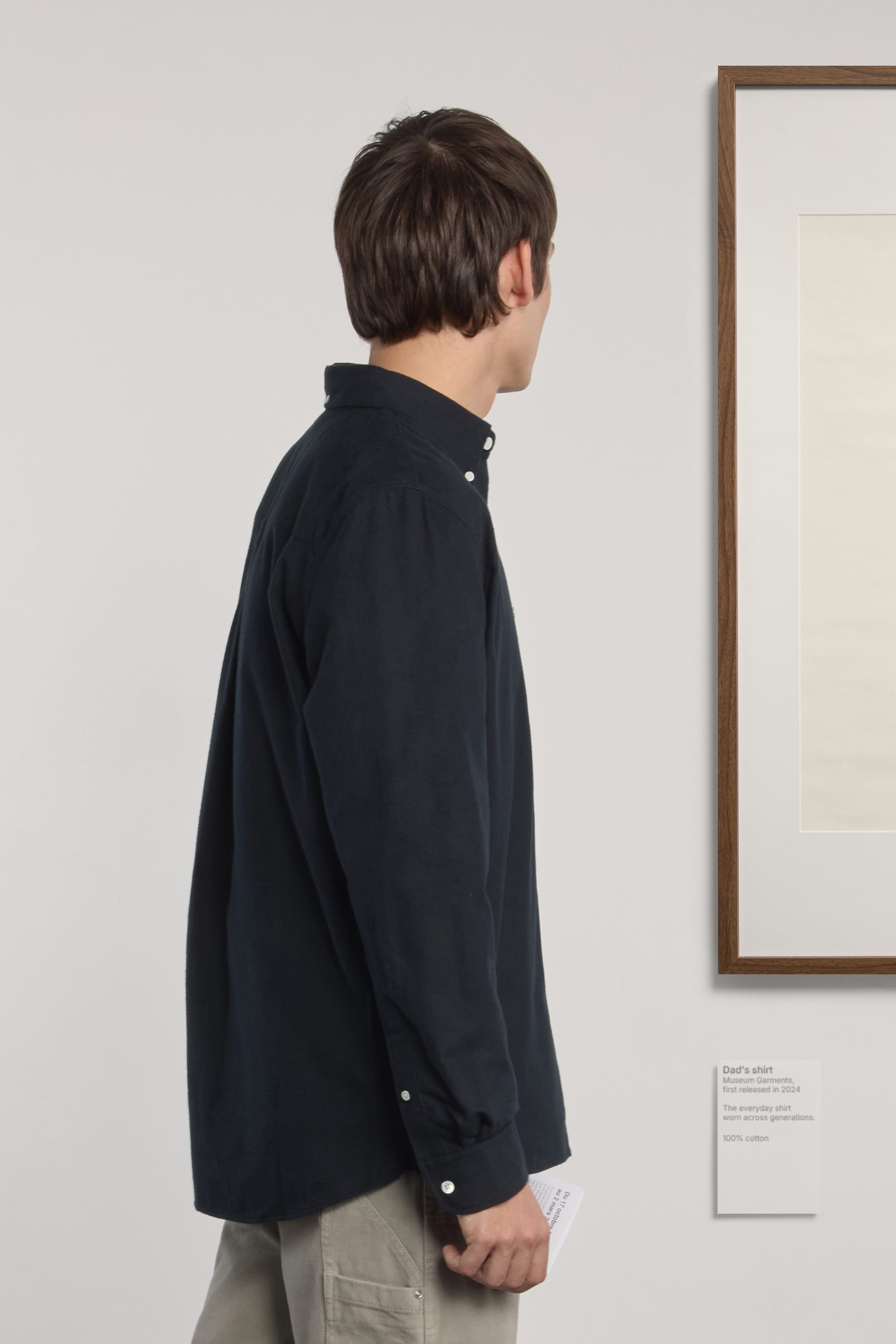 Dad's Shirt - Brushed Oxford - Black