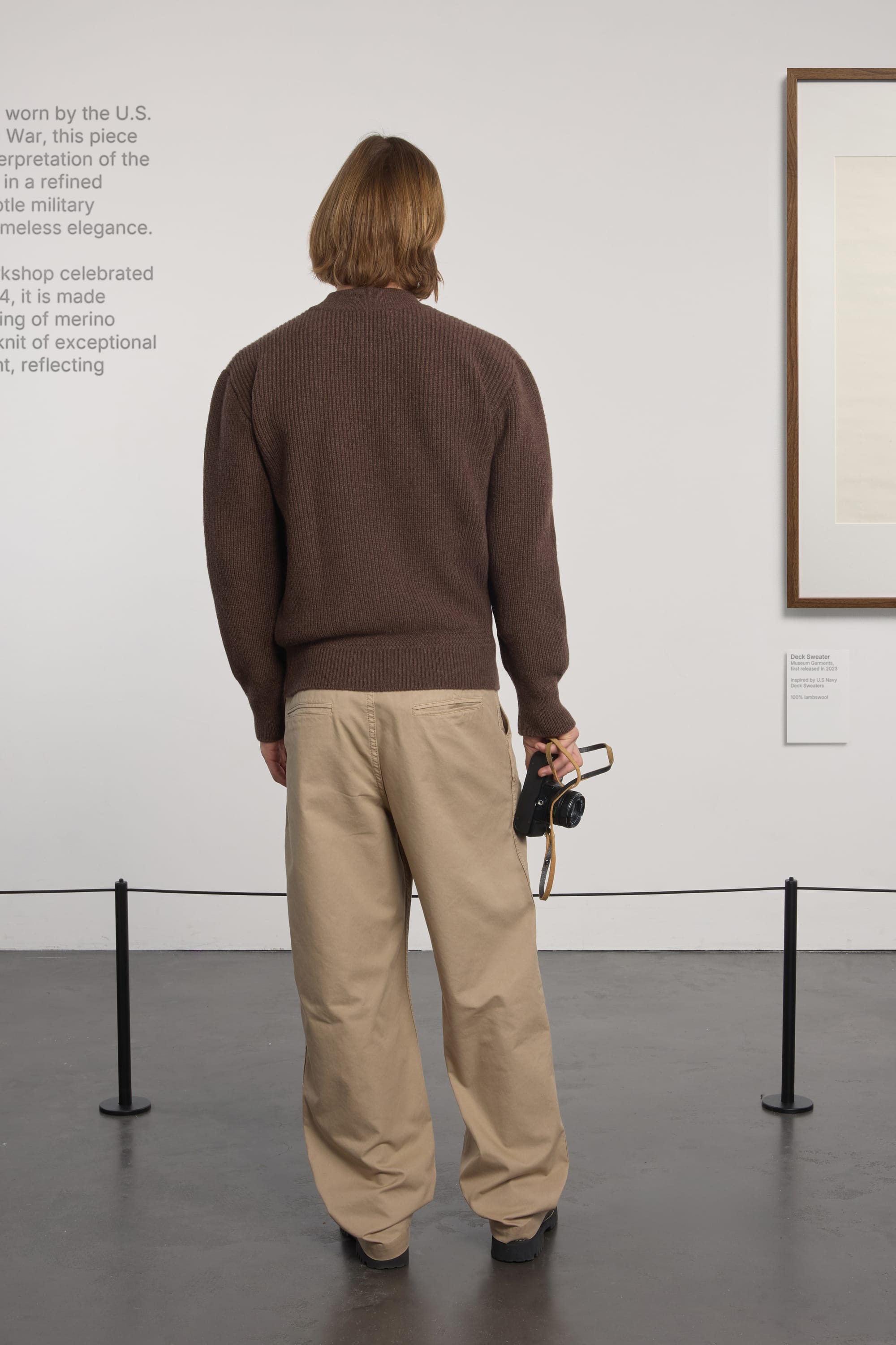 Lambswool Deck Sweater - Brown