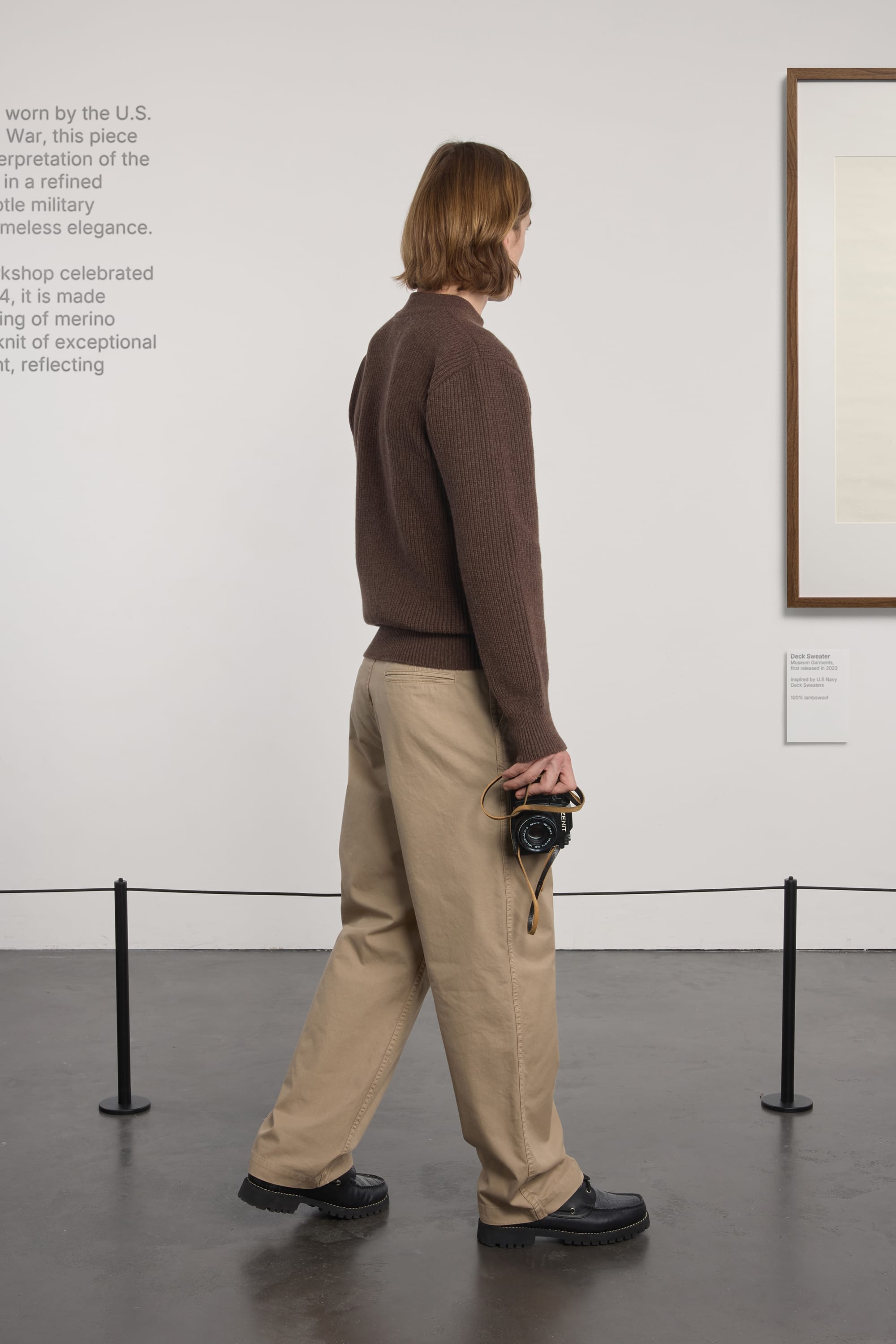 Lambswool Deck Sweater - Brown